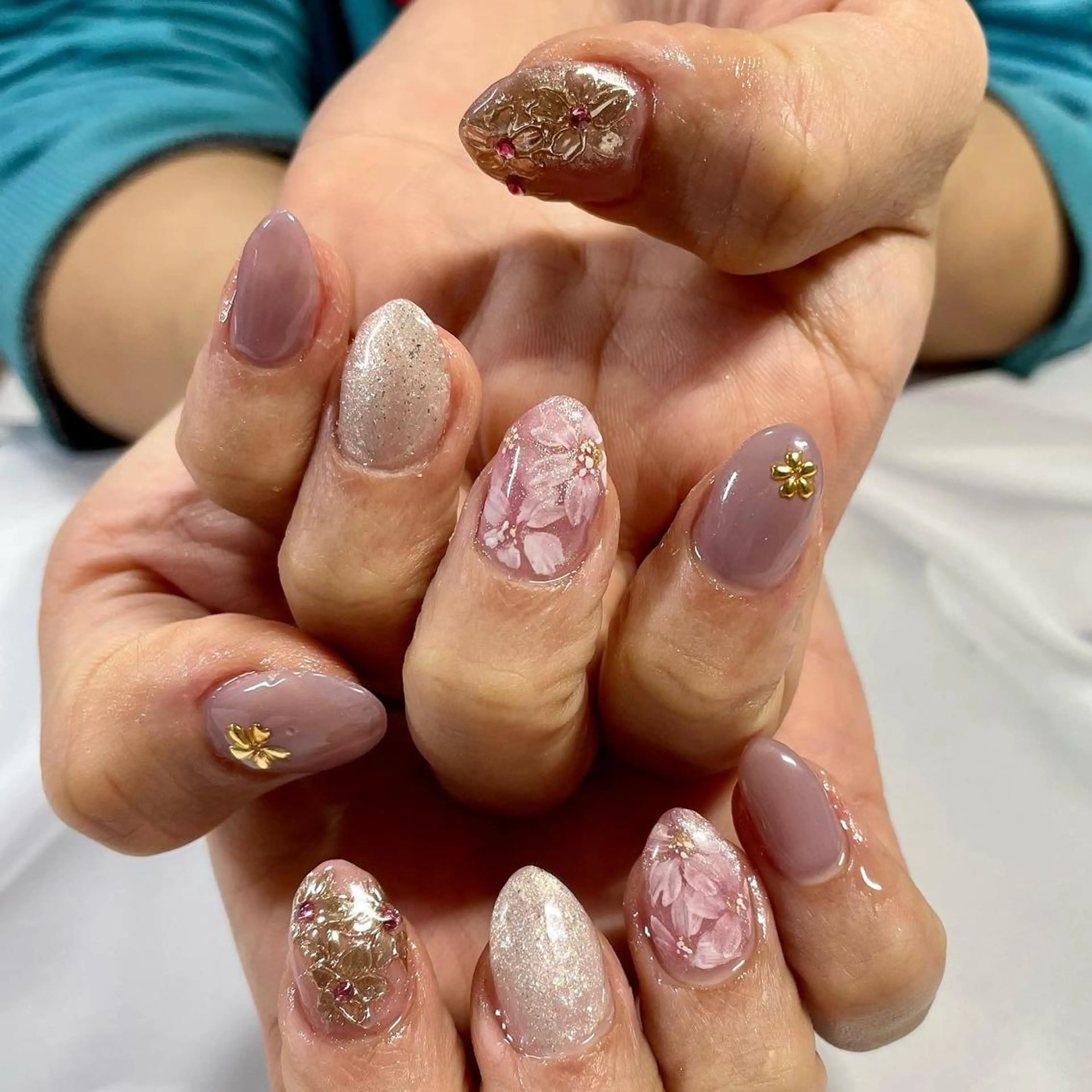 ネイル スカルプネイル 奥園 良恵のネイルデザイン