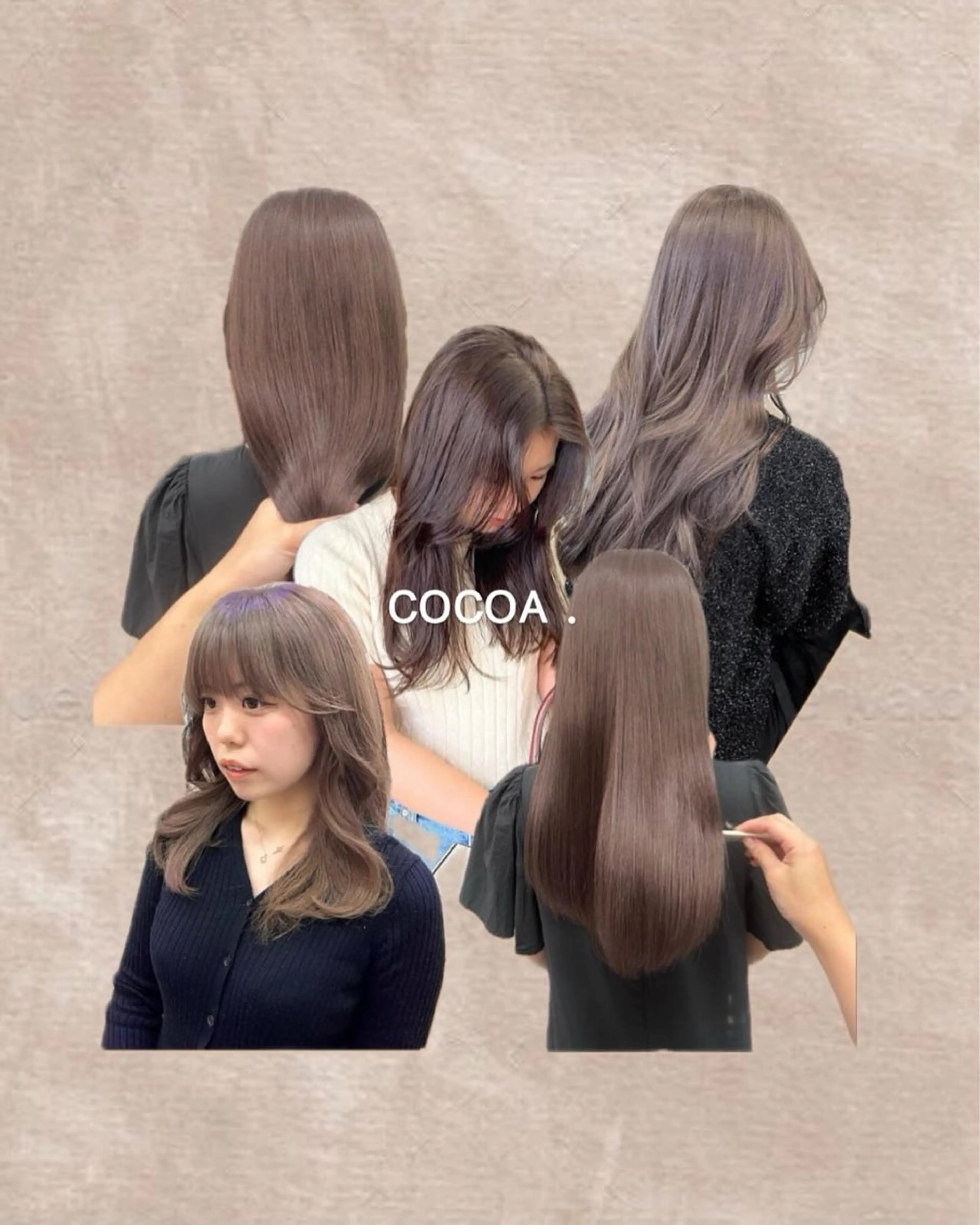 ロング 顔周りカット ヘアカラー SALT WATER所属・🫐 𝐌𝐚𝐨 🫐似合わせcutのヘアスタイル