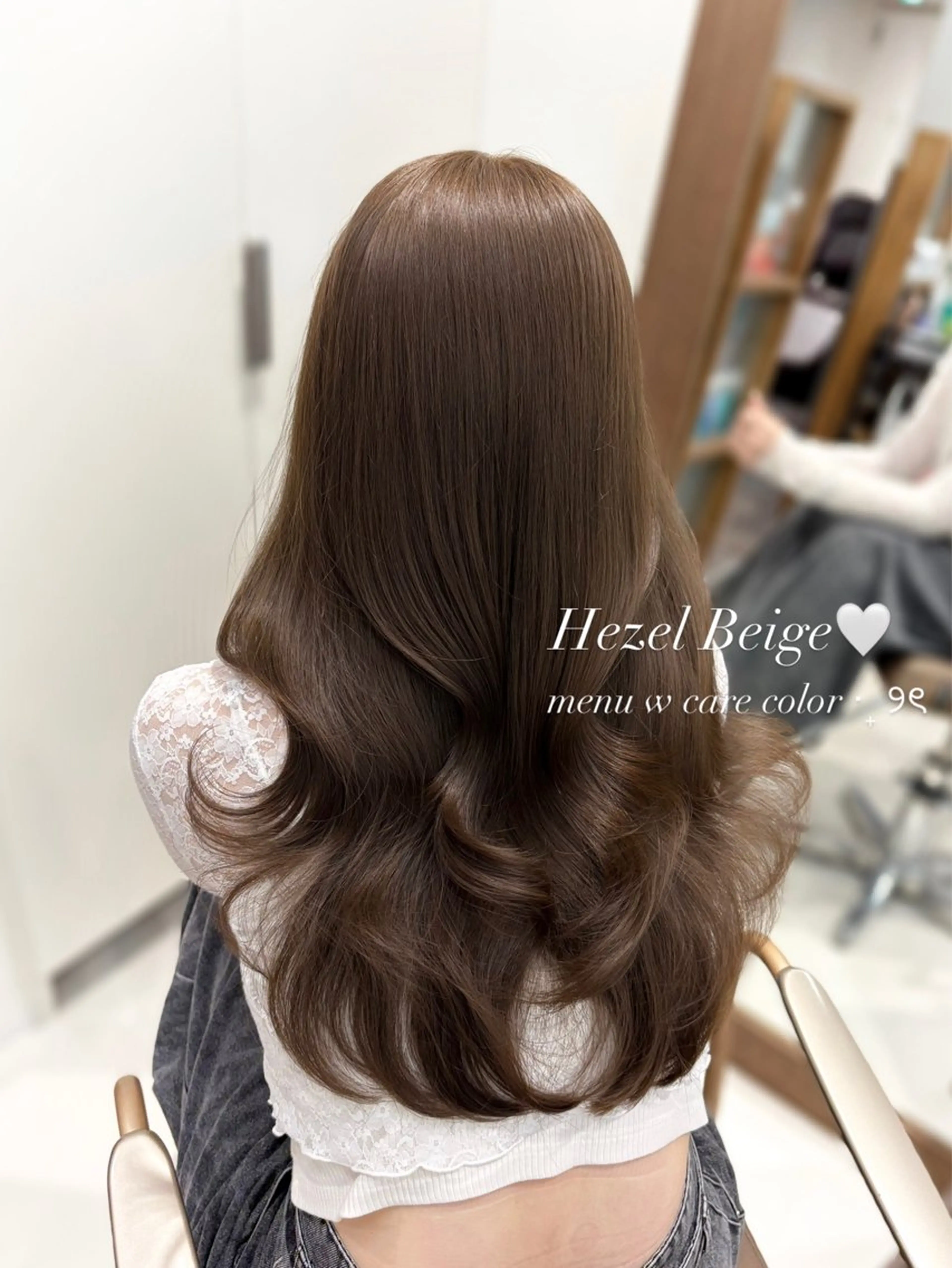 ロング ケアカラー ブリーチなしWカラー 🎀韓国ヘア/amiのヘアスタイル