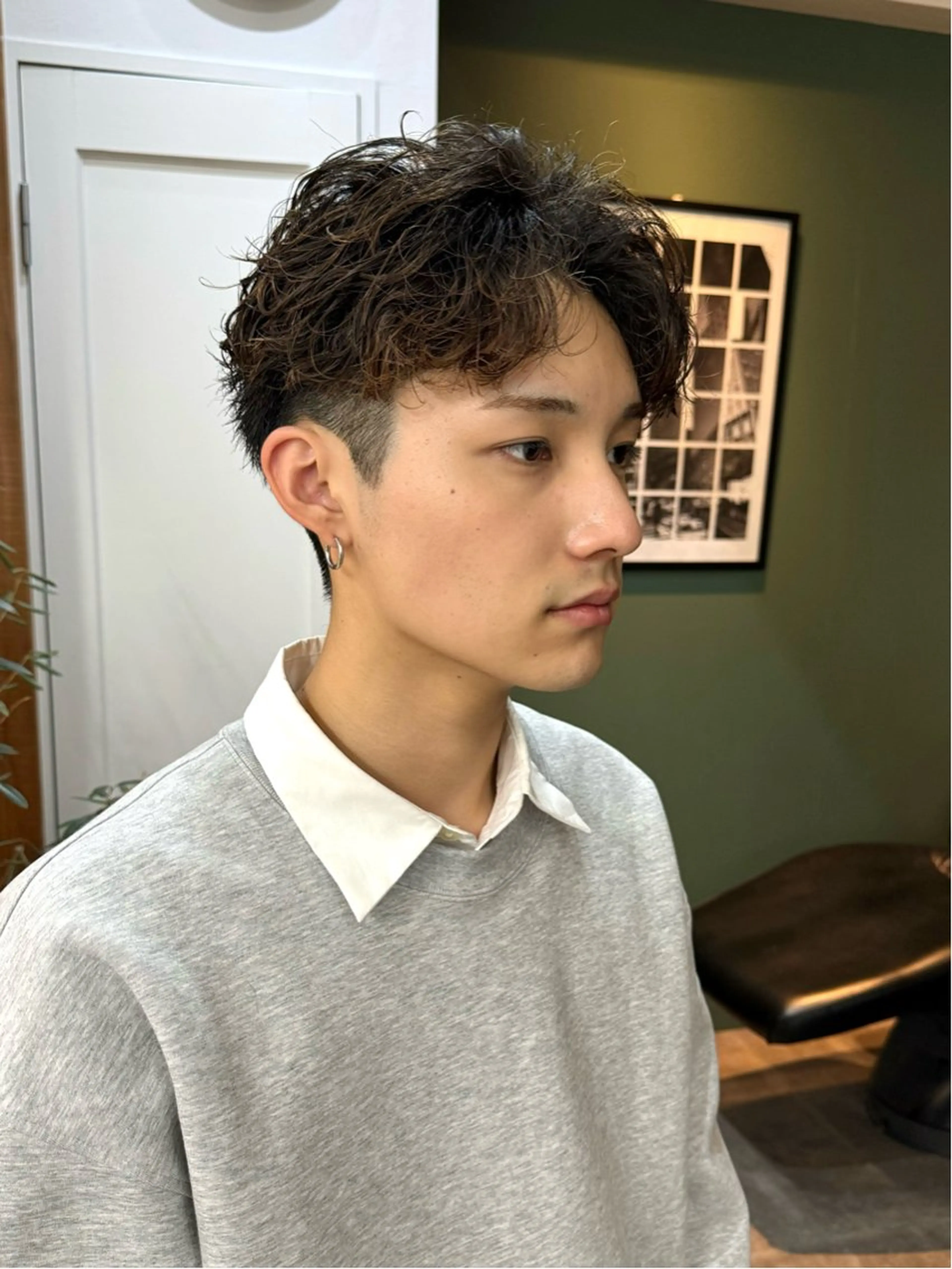 パーマ メンズ メンズパーマ カット パーマ トリートメント シャドウパーマ/ 波巻パーマYu-Kiのヘアスタイル