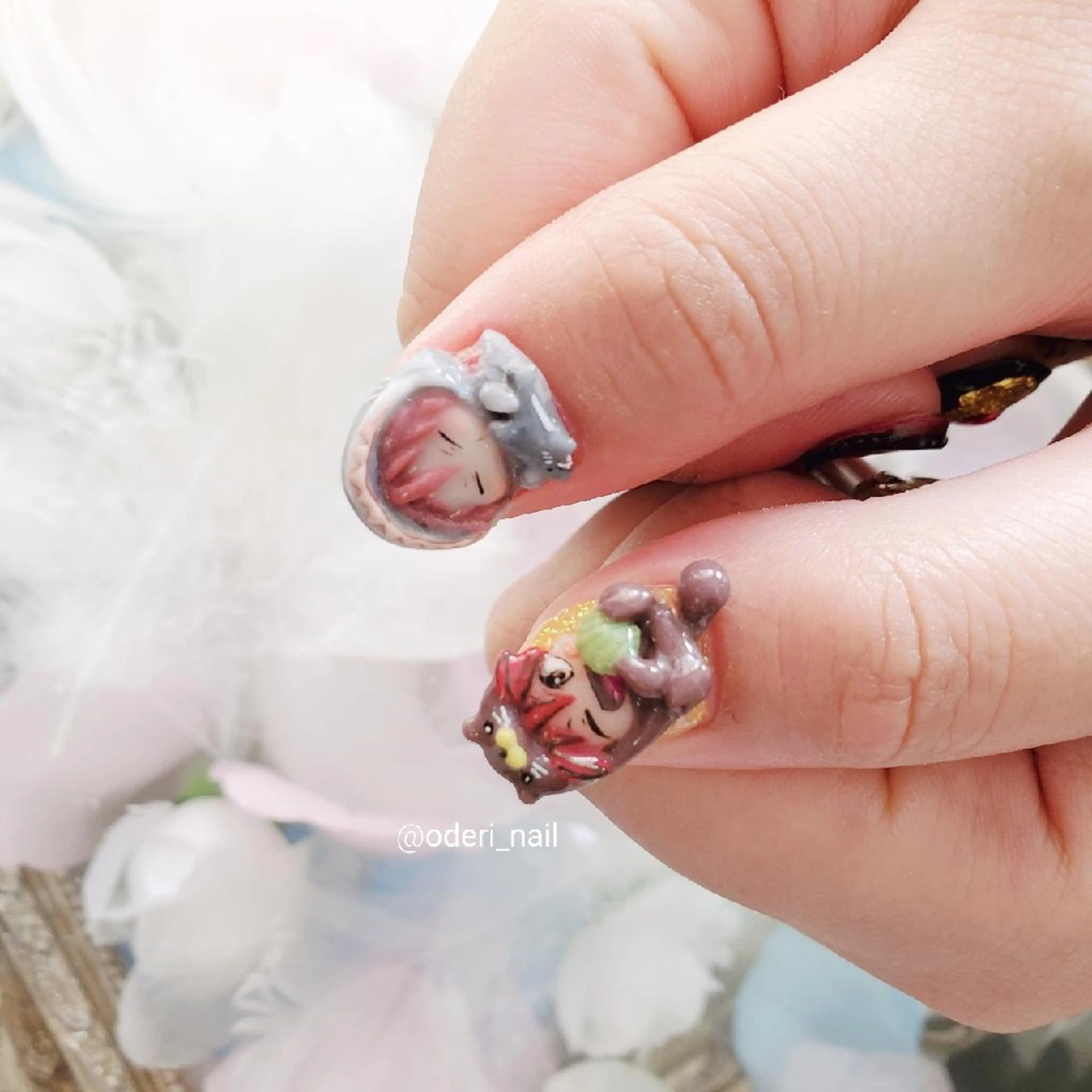 ネイル アートネイル ジェルネイル おで@ oderi_nailのネイルデザイン