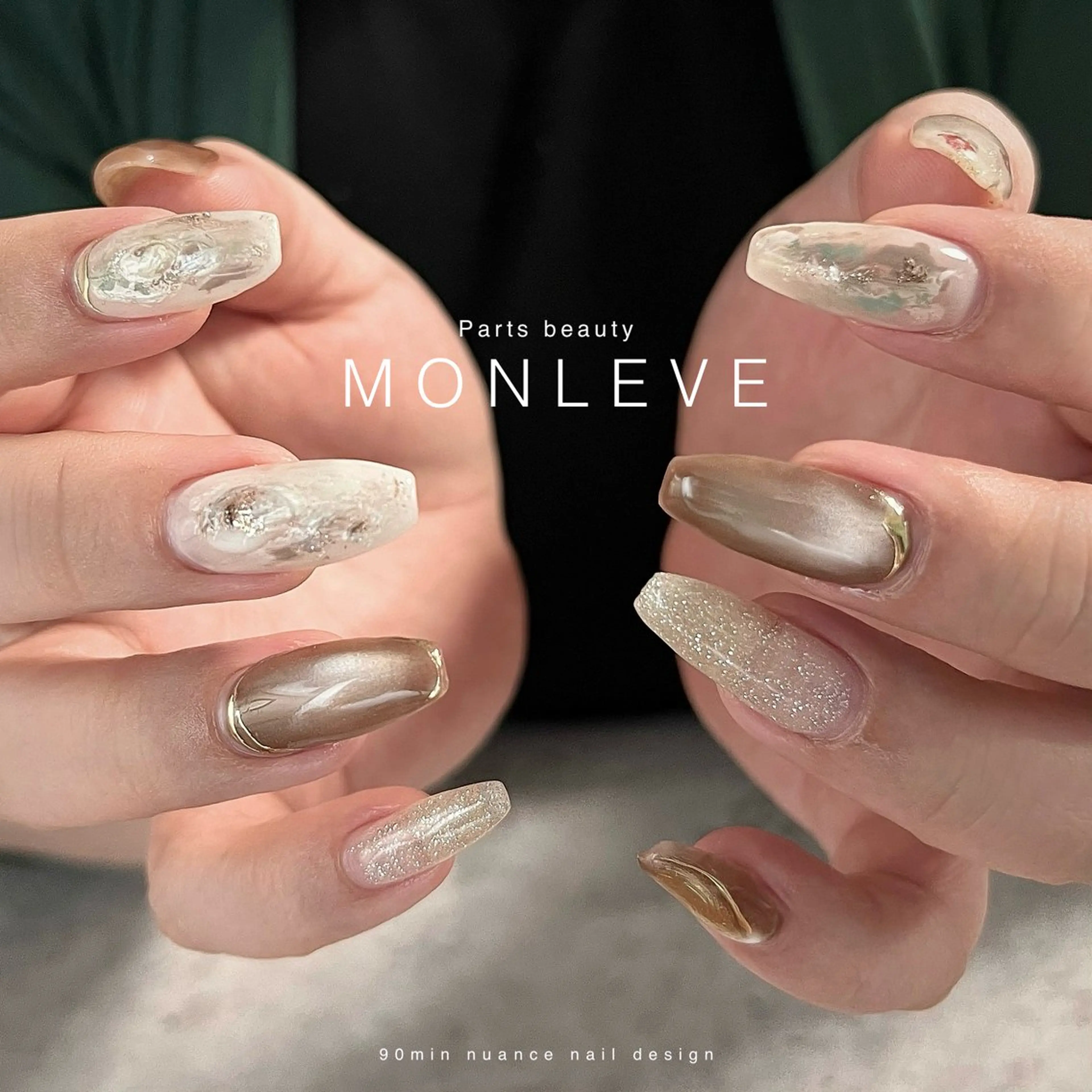 ネイル ニュアンスネイル Monleve Hiroのネイルデザイン
