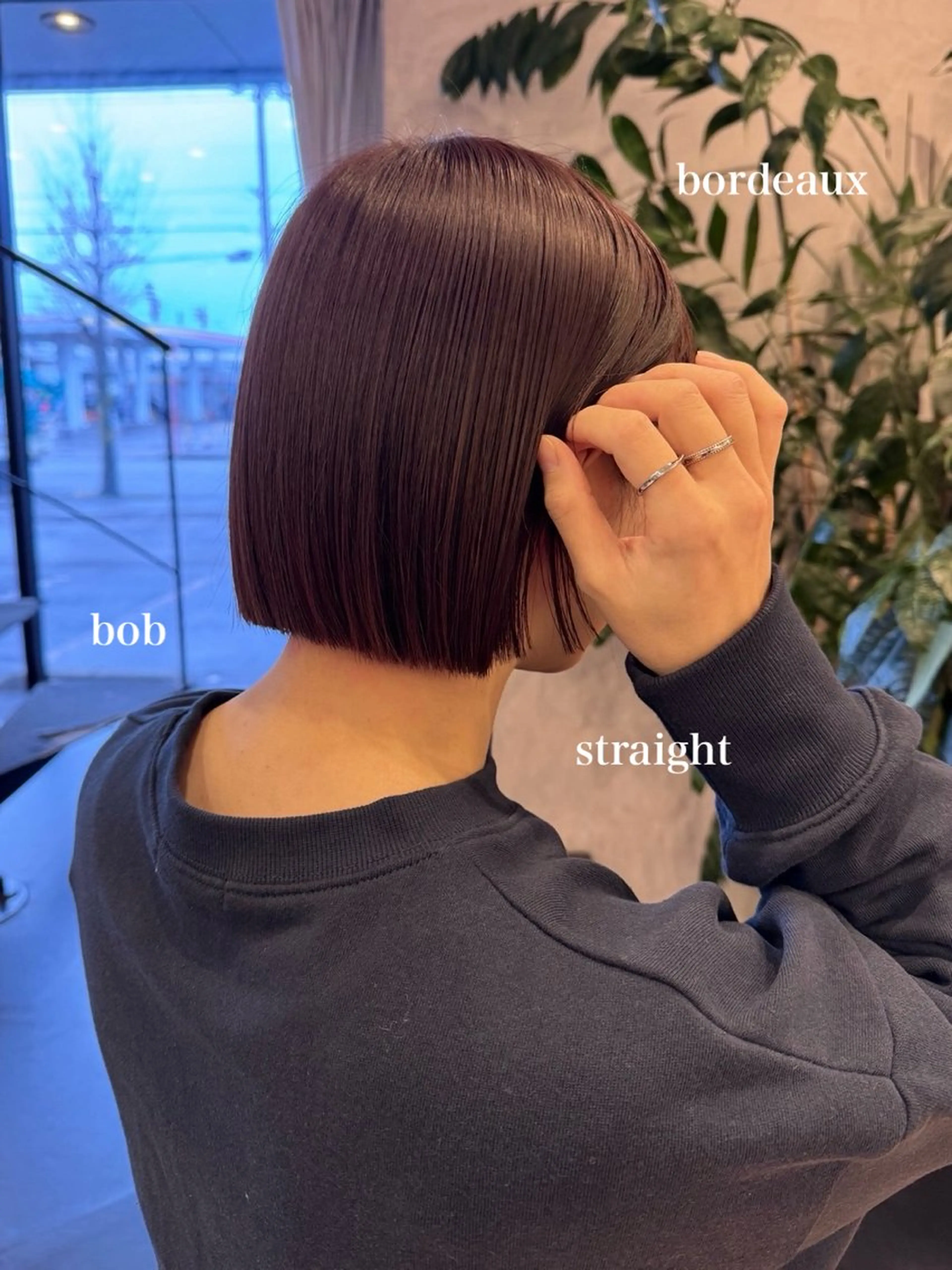 ショート カット ヘアカラー トリートメント ボブ/透明感カラー 長岡/三浦めい🌟のヘアスタイル