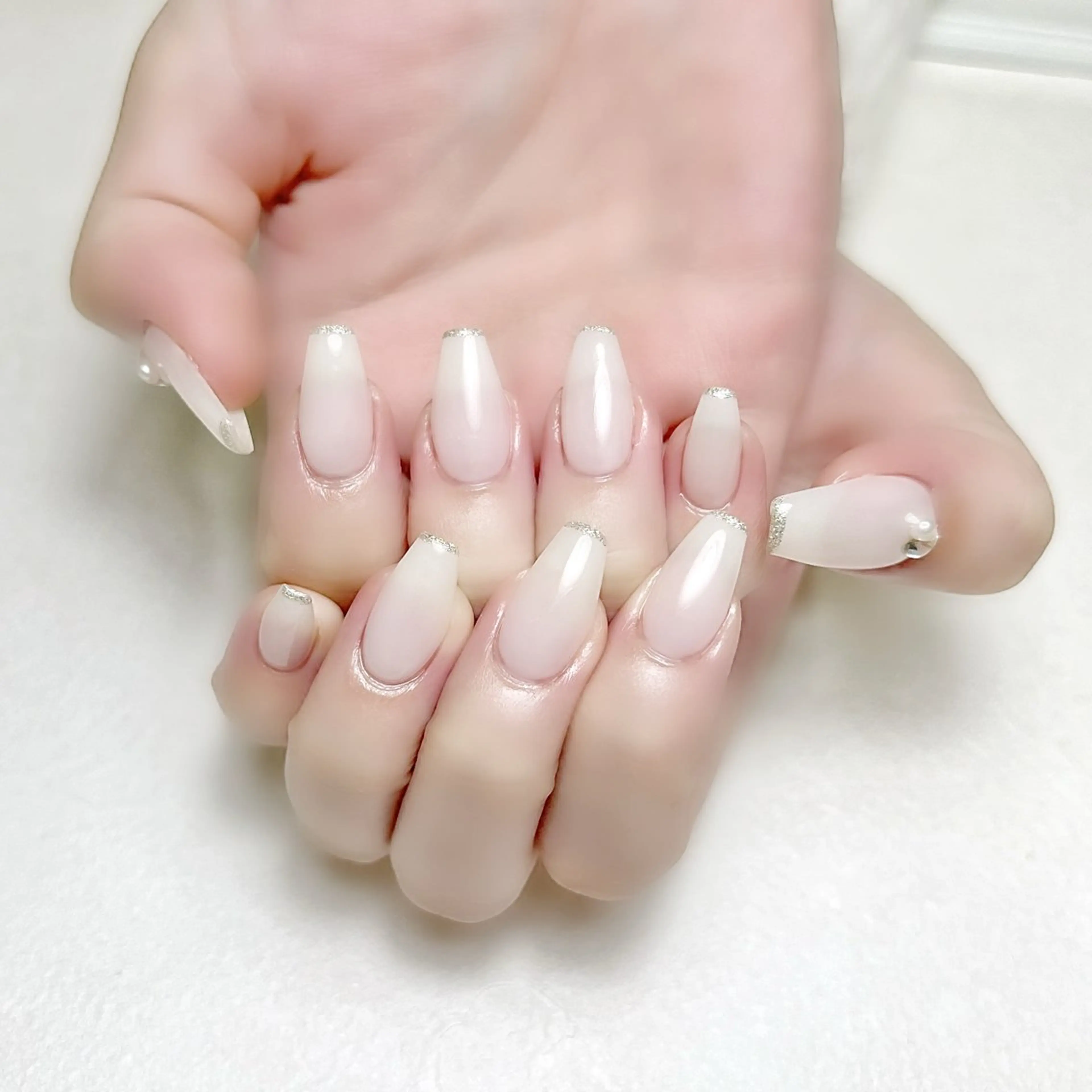 ネイル ラメ(グリッター) オフィスネイル ワンカラーネイル 冬ネイル rouse nail RISATOのネイルデザイン