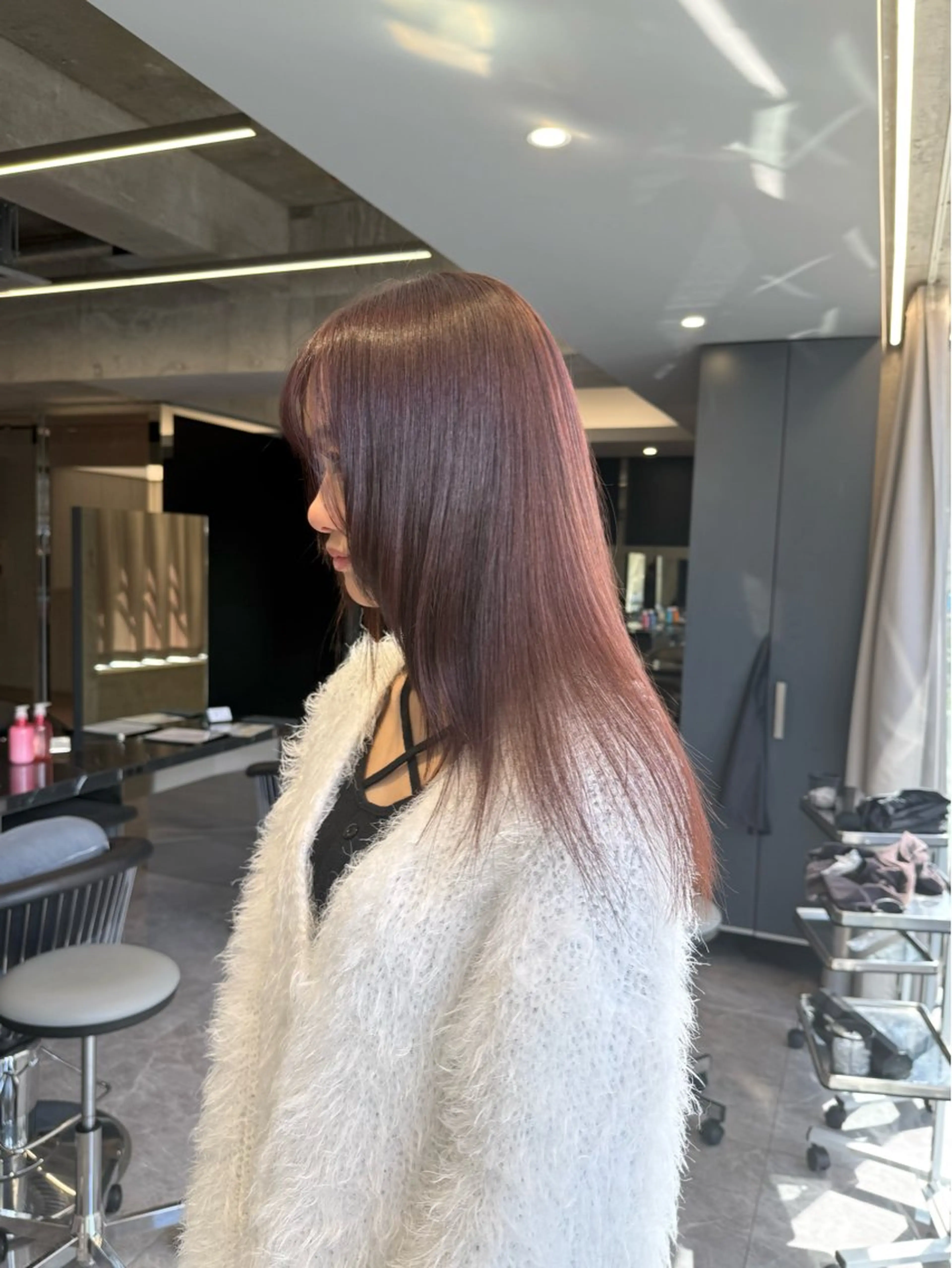 ミディアム ヘアカラー トリートメント 【感動の艶髪💖】 溝の口/坂本柊星のヘアスタイル