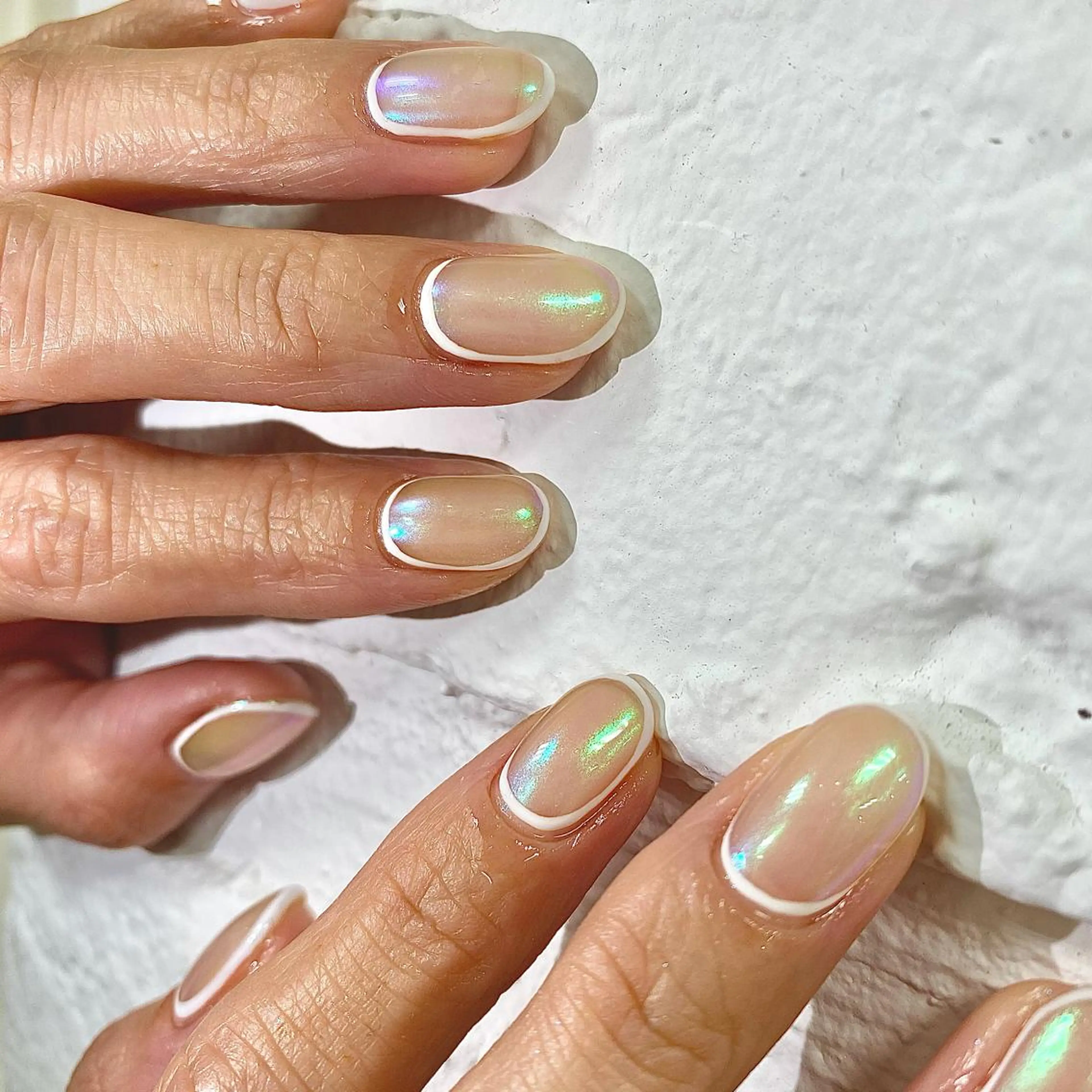 ネイル オーロラネイル ミラーネイル C. 👑itoのマツエク・マツパデザイン