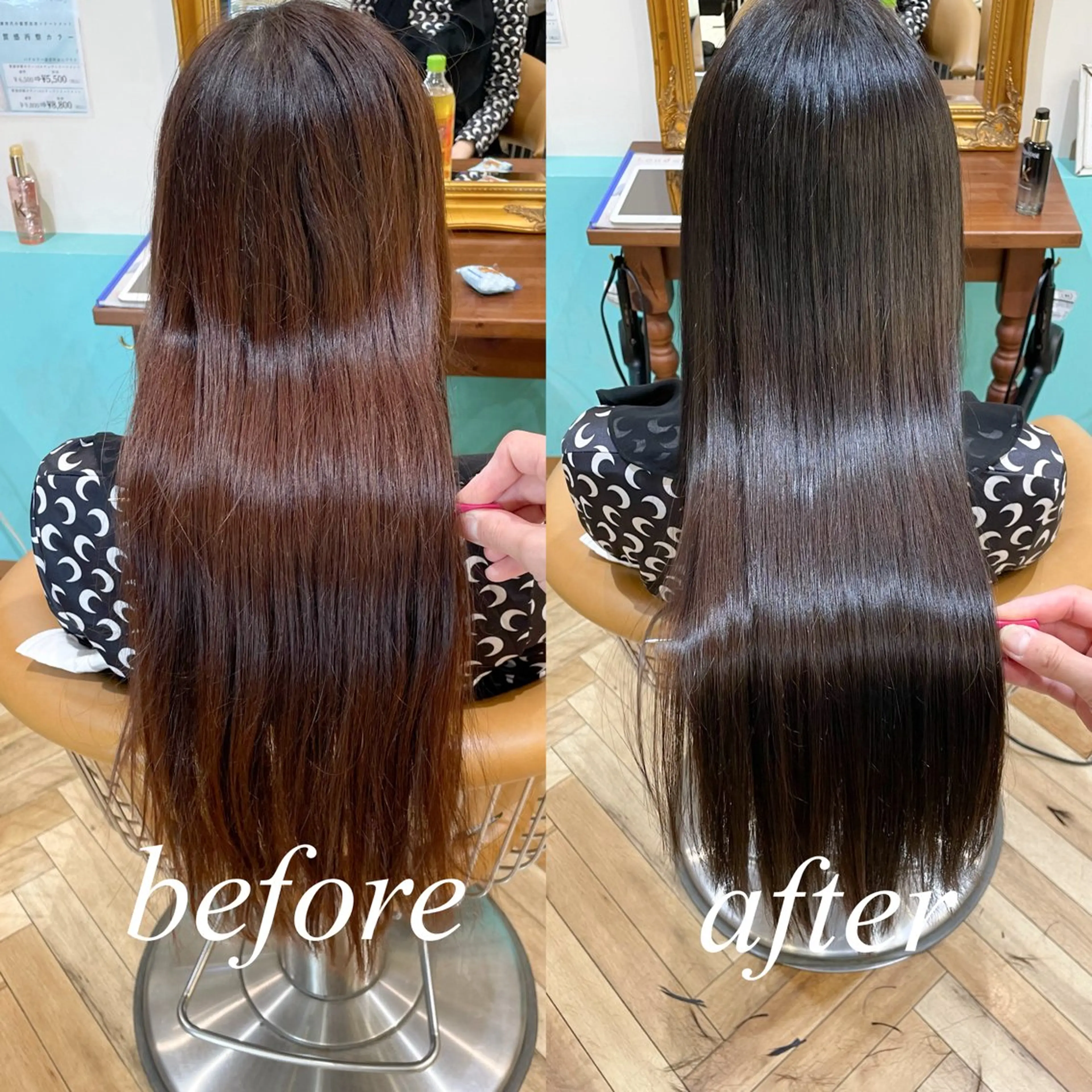 ロング カラー カット ヘアカラー 縮毛矯正 トリートメント 💎巻ける縮毛矯正/ 艶髪💎石渕智也のヘアスタイル