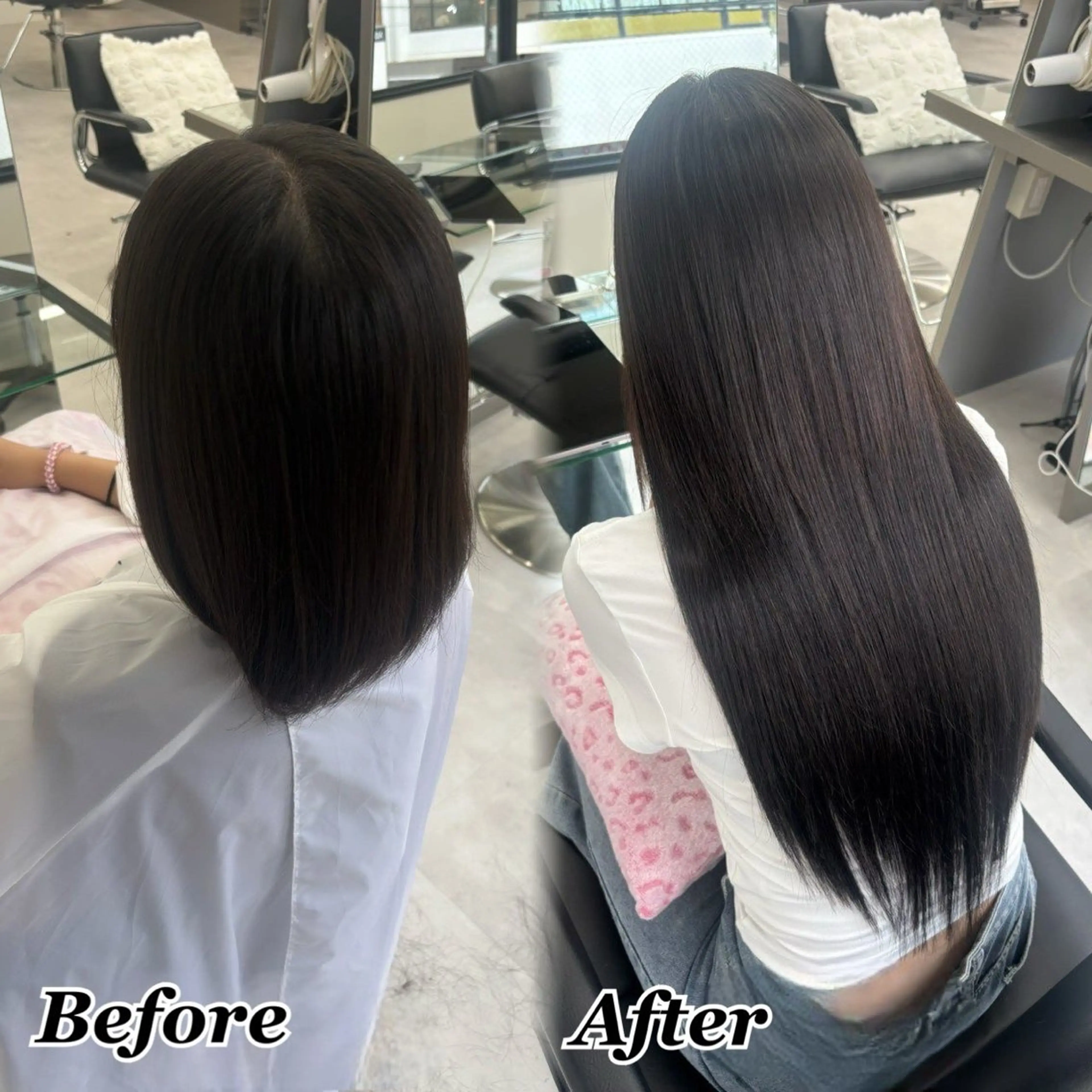 エクステ ヘアメ🎀推しカラー 🥣横浜/しほ🧸のヘアスタイル