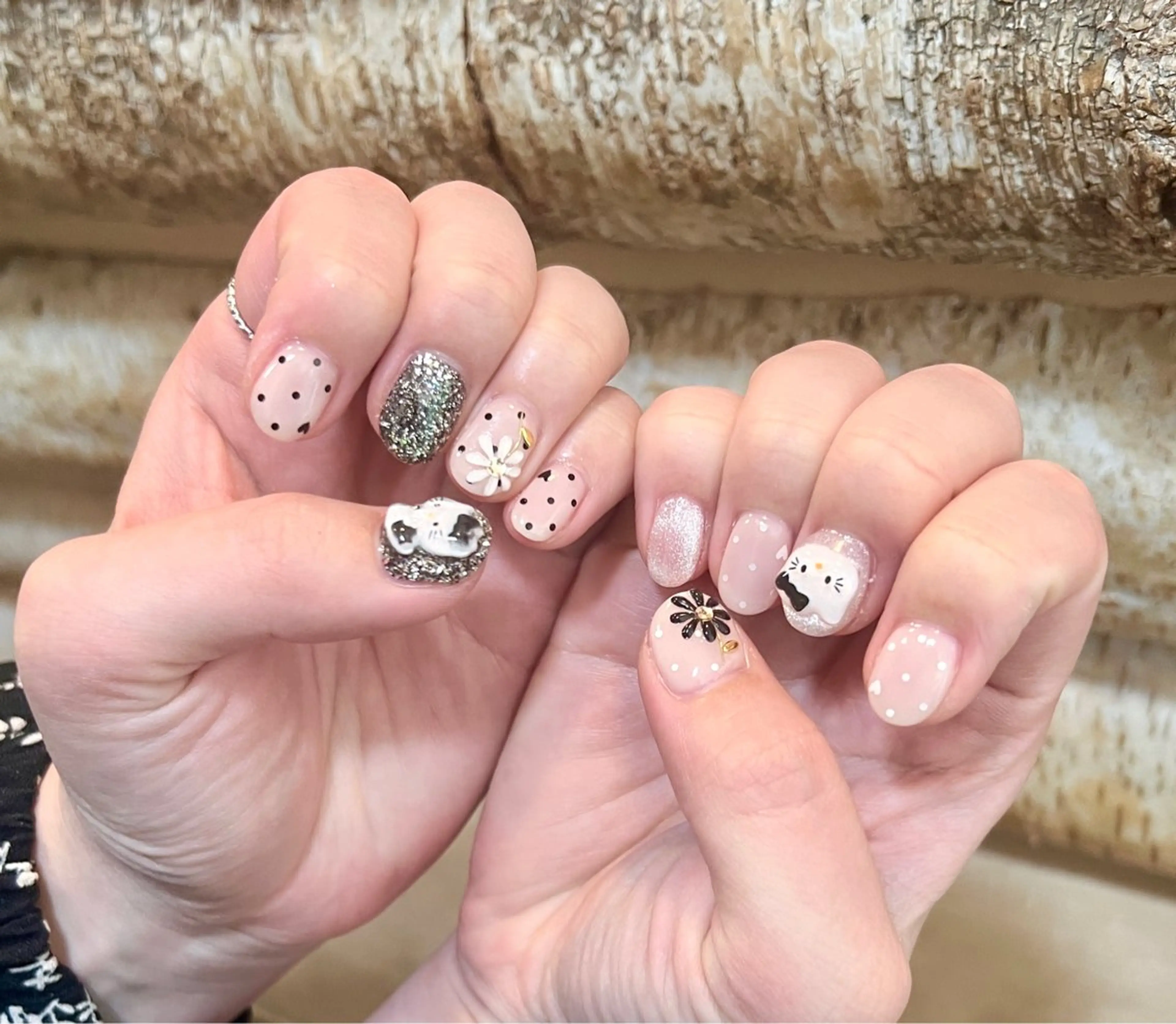 ネイル 持ち込み いちじゅう あおいのネイルデザイン