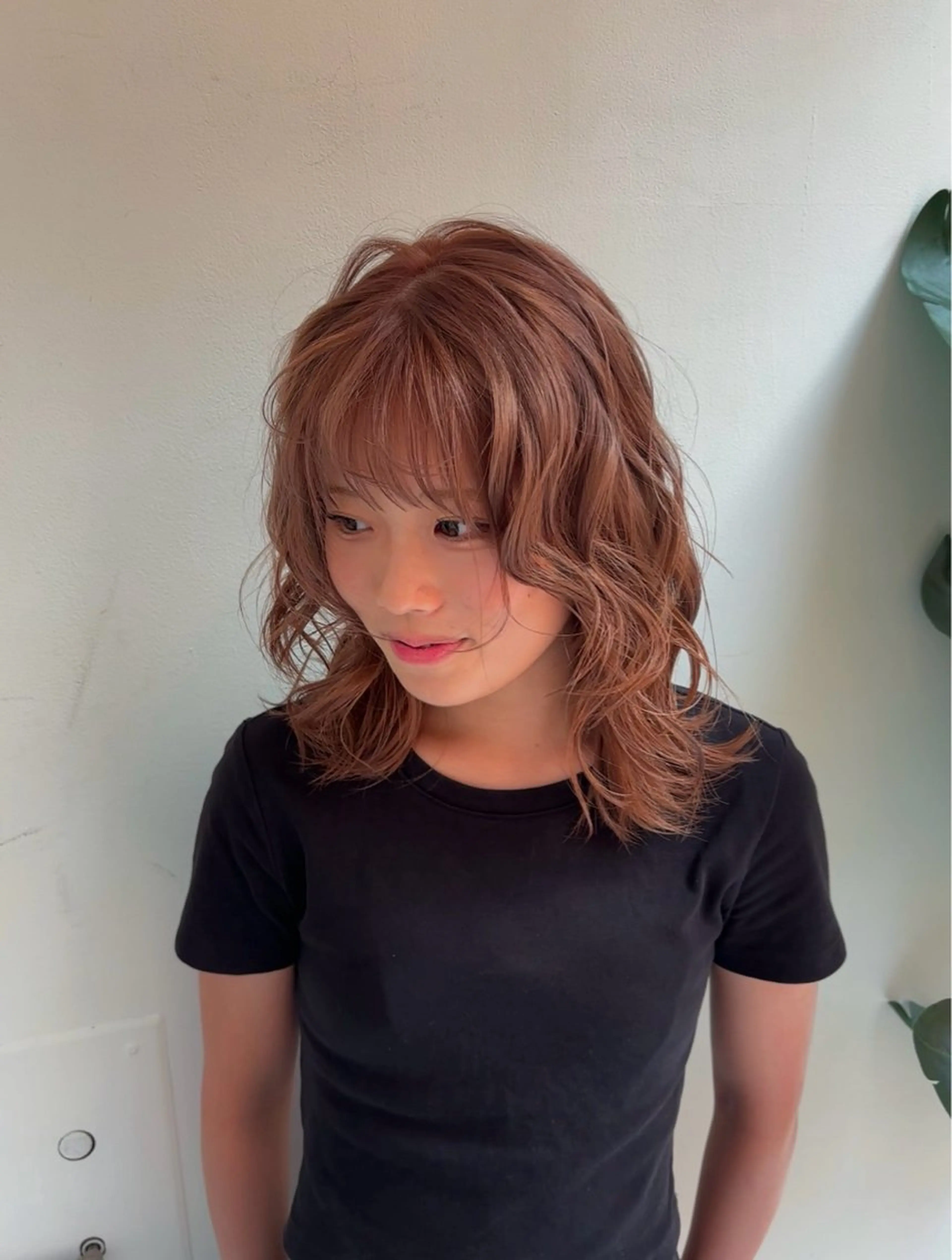 ミディアム カラー ベージュカラー ヘアカラー ハイトーン／カラー 🍄Kurumi🍄のヘアスタイル