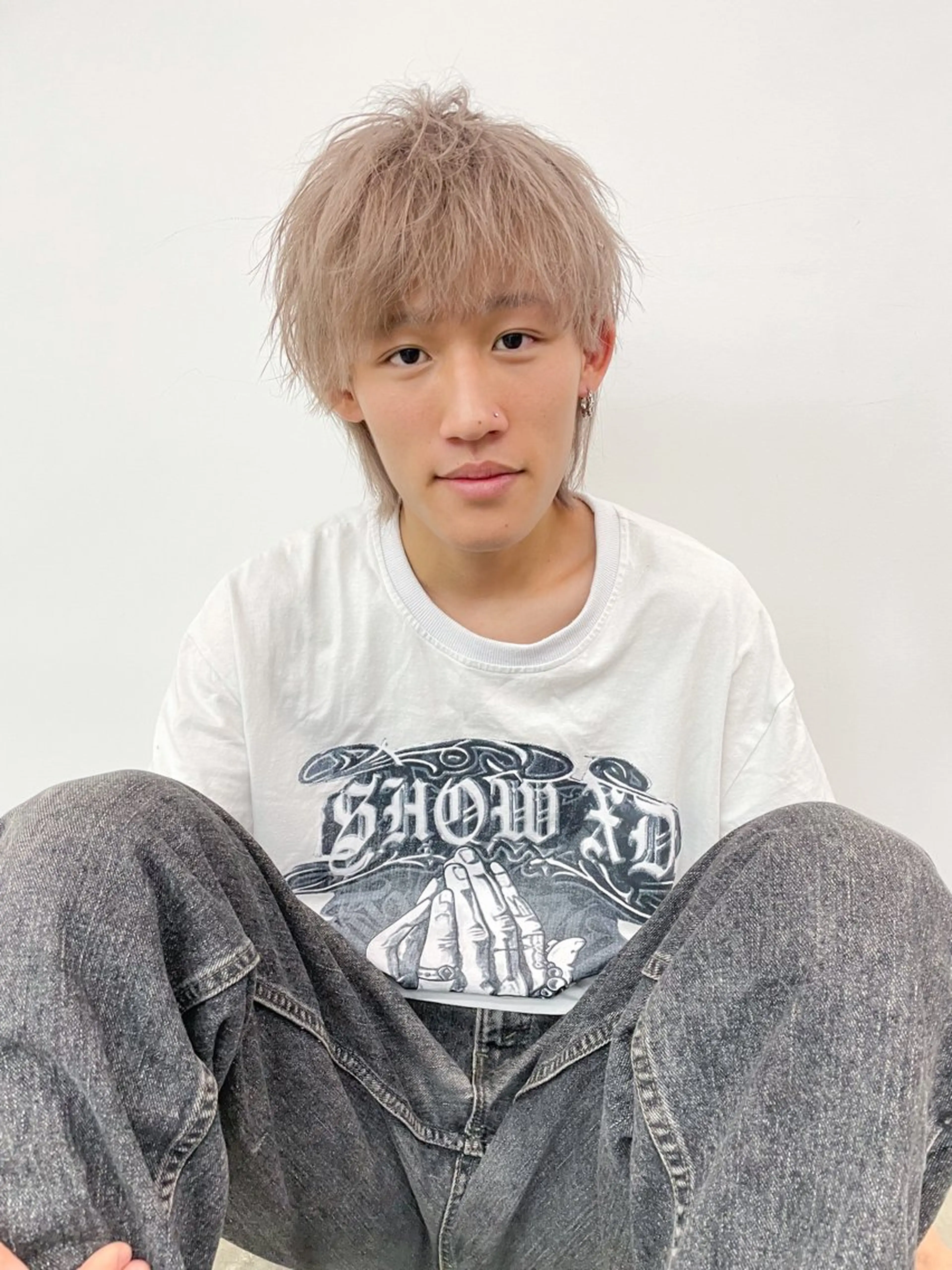 カラー メンズ ベージュカラー YU KIのヘアスタイル