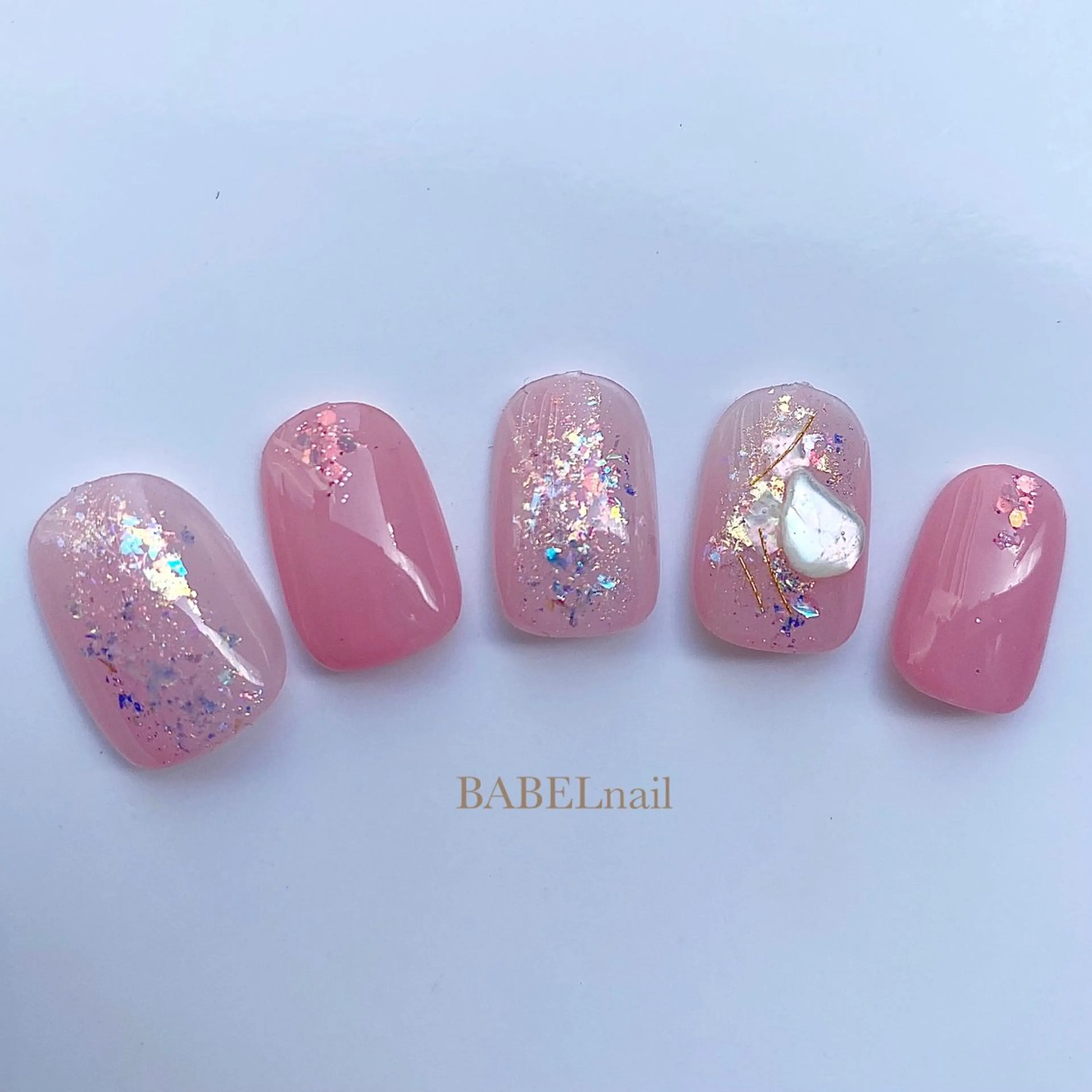 ネイル ハンドネイル BABELバベル所属・江戸川橋✨BABEL 【バベル】大人可愛いのネイルデザイン