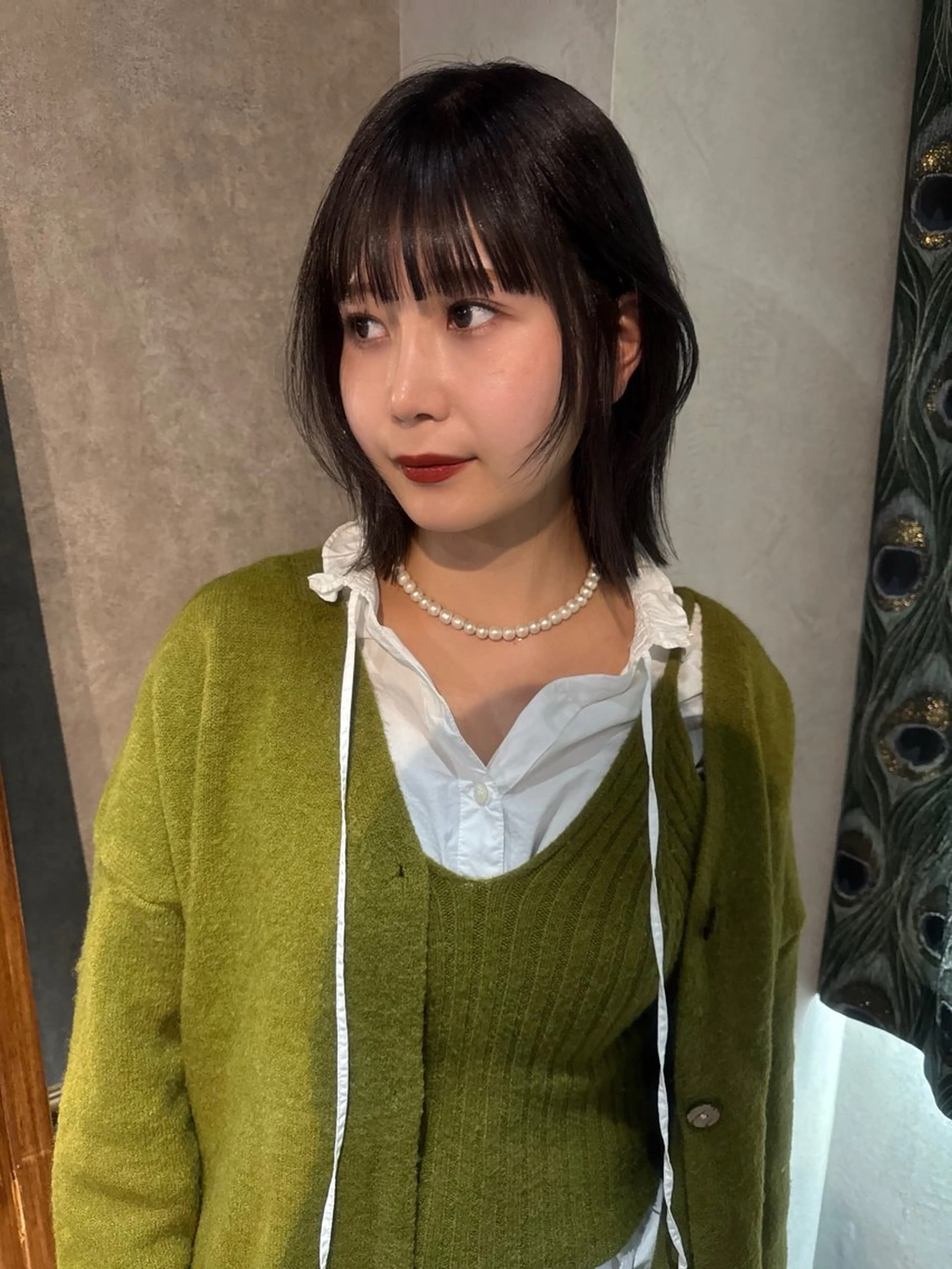 ミディアム カラー パーマ ヘアアレンジ メンズ カット ヘアカラー 心斎橋美容室 Junのヘアスタイル