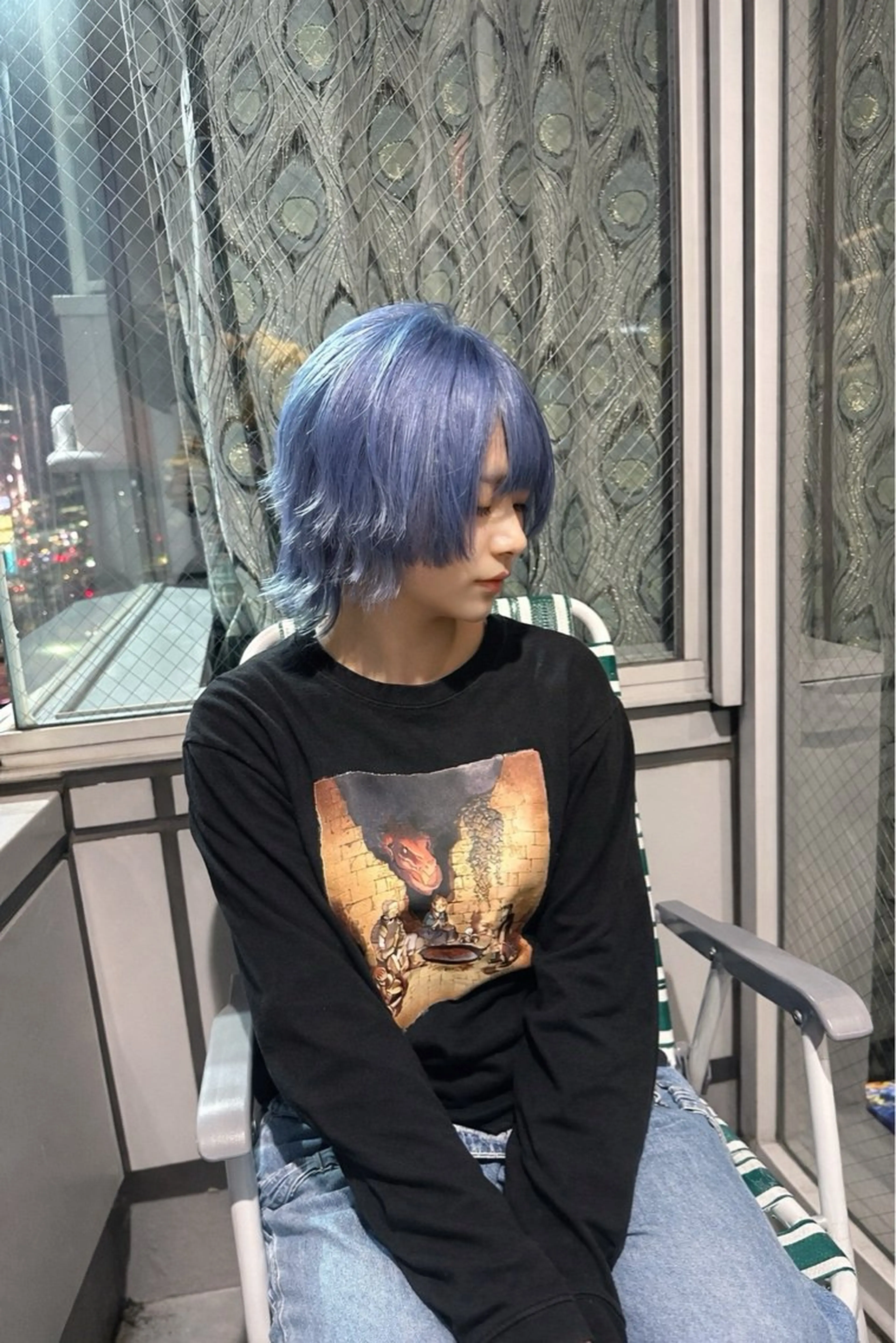 ミディアム 髪質改善 ヘアカラー トリートメント レイヤーブリーチ特化 ホワイト専門/岸のヘアスタイル