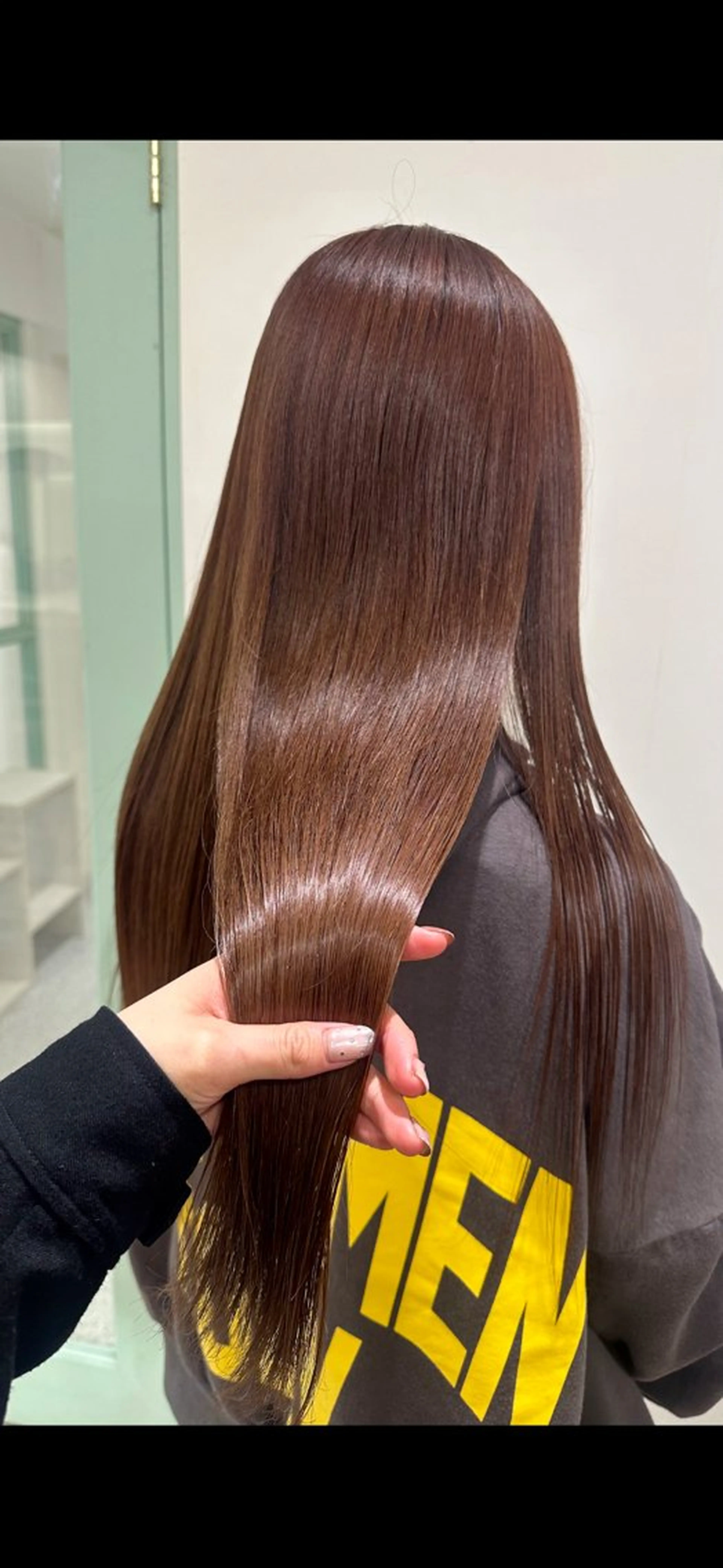 ロング 顔周りカット トリートメント カット ヘアカラー トリートメント HAZEL博多所属・韓国ヘア🇰🇷 𝑳𝒊𝒏𝒂🤍のヘアスタイル