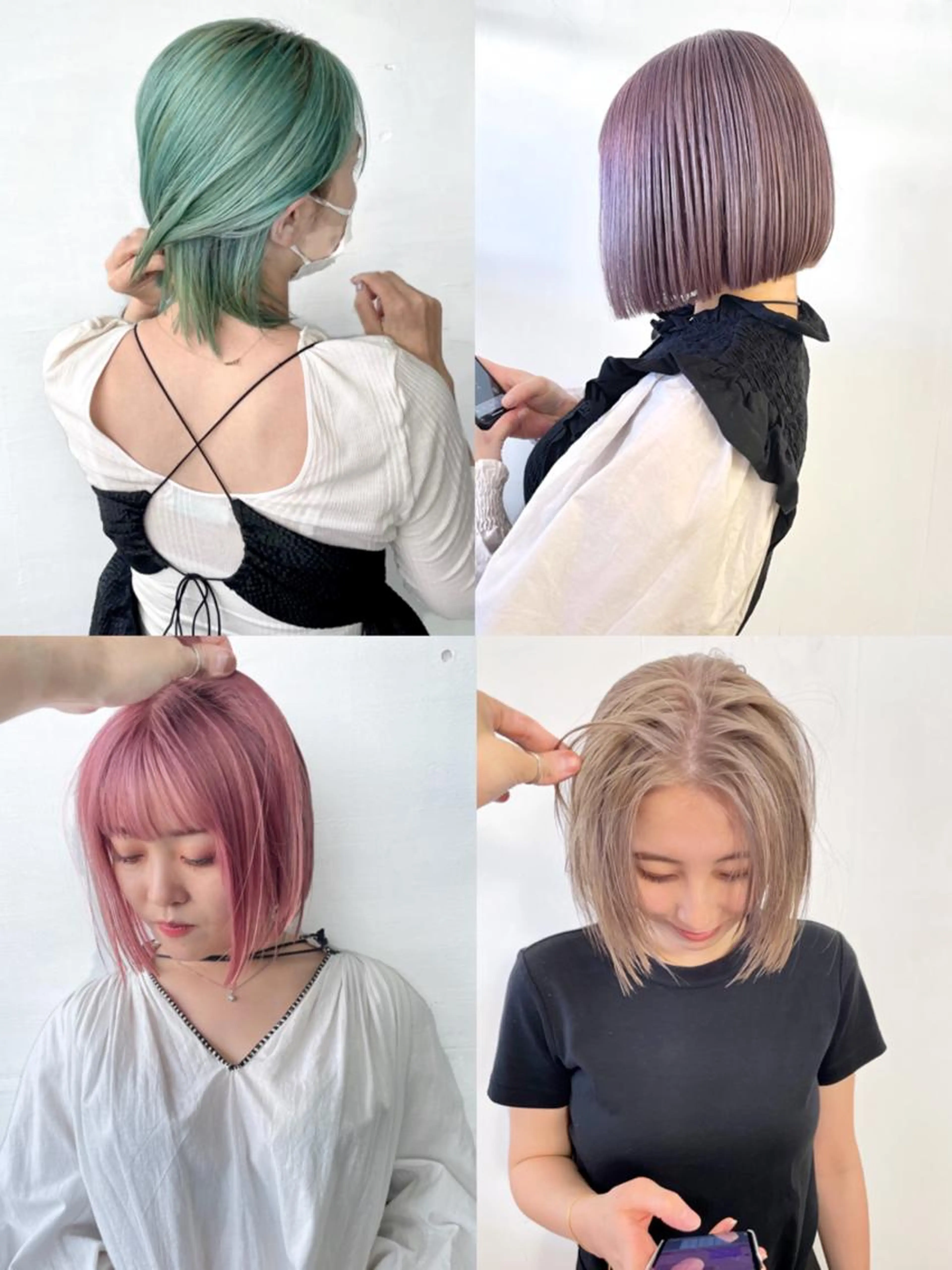 カット+ケアブリーチトリプルカラー+最高級4ステップトリートメントの写真