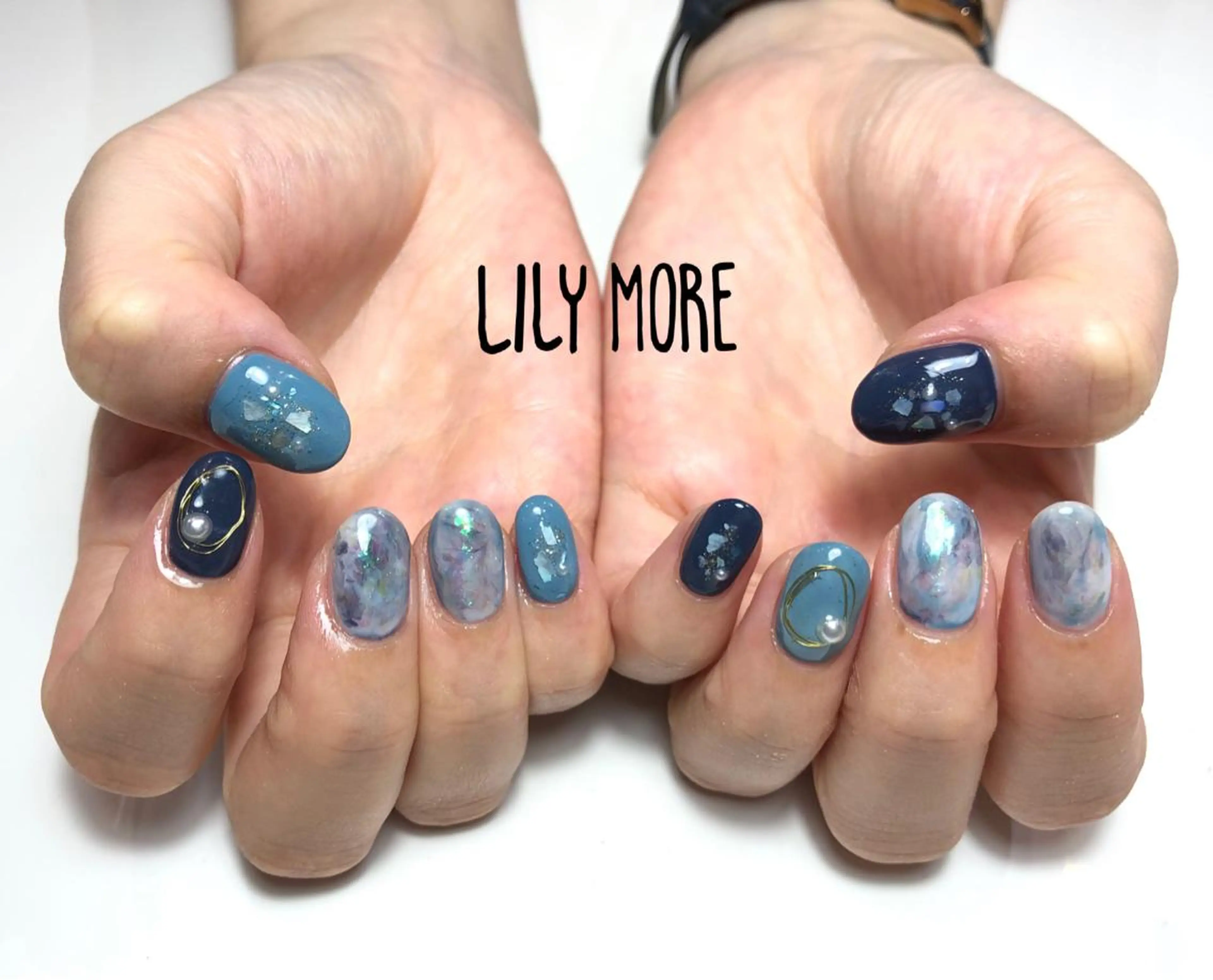 ネイル 大理石ネイル(マーブル) Lily closetのネイルデザイン