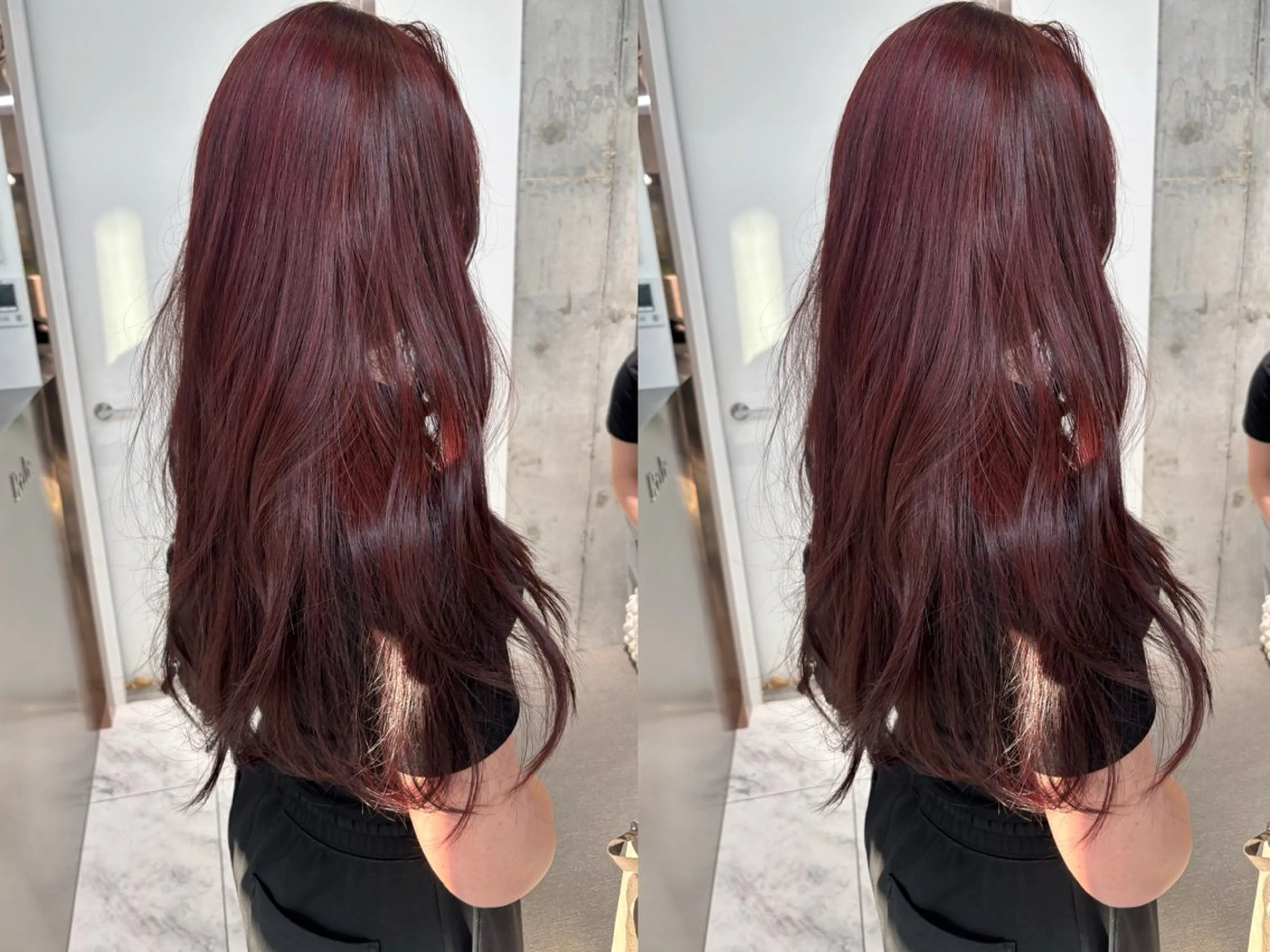 ミディアム ヘアカラー rina／ベージュ ワンホン/韓国ヘアのヘアスタイル