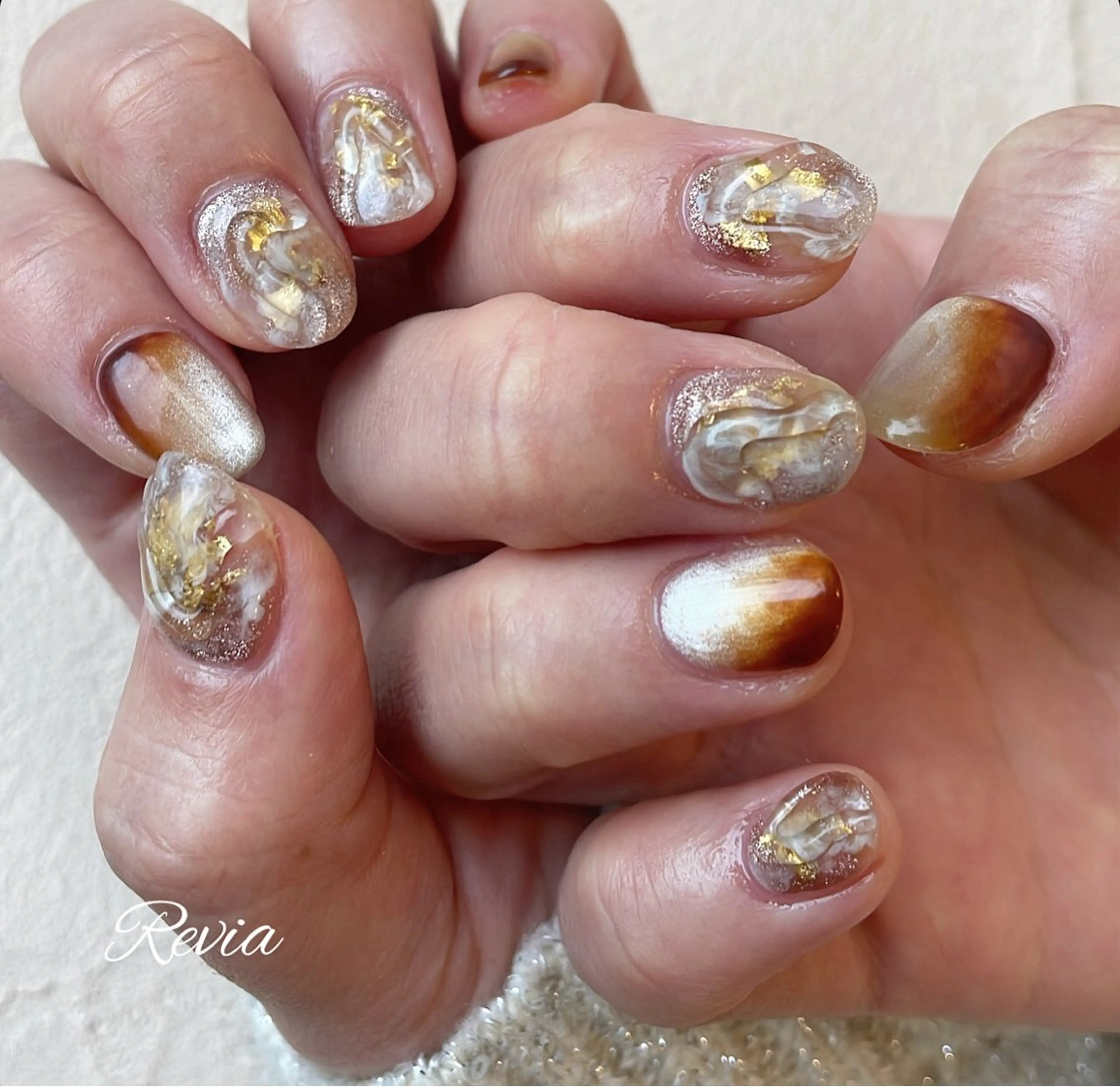 ネイル ハンドネイル revia所属・ERI Nailistのネイルデザイン