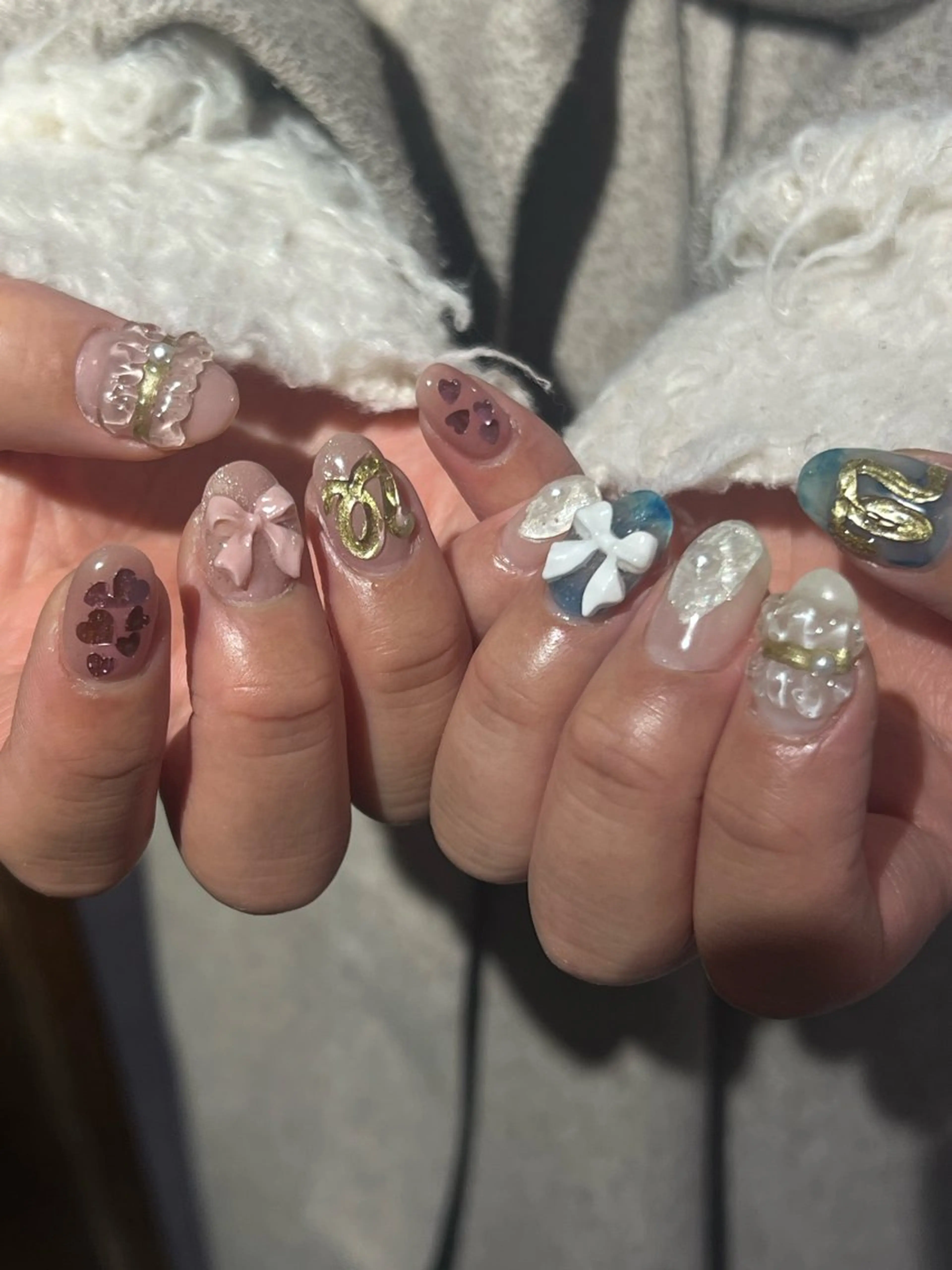 ネイル ハンドネイル Hata nail 🎀個性派ニュアンスのネイルデザイン
