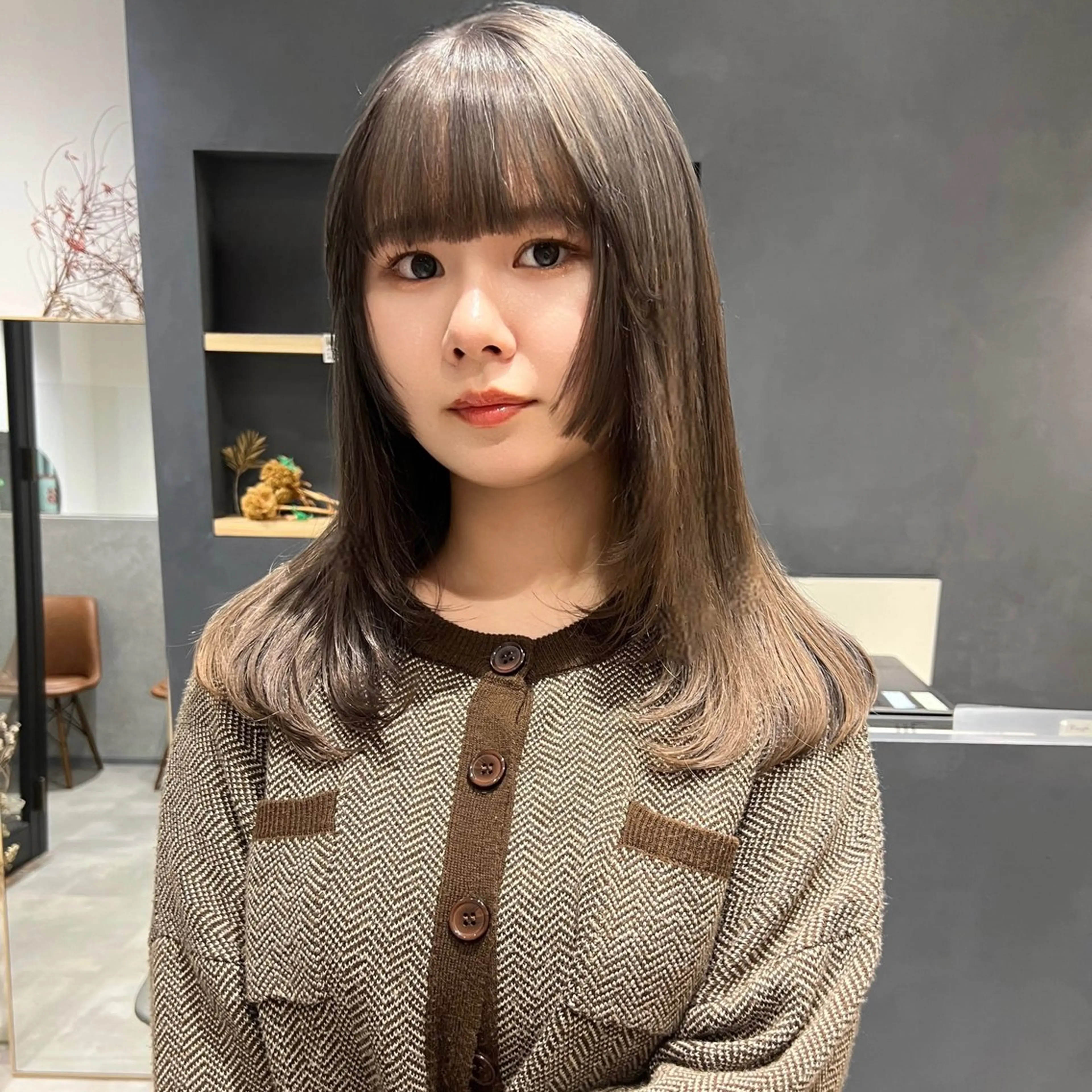 ロング 姫カット レイヤーカット カット ヘアカラー トリートメント AI TOKYO　S所属・mizuki 【韓国レイヤー】のヘアスタイル