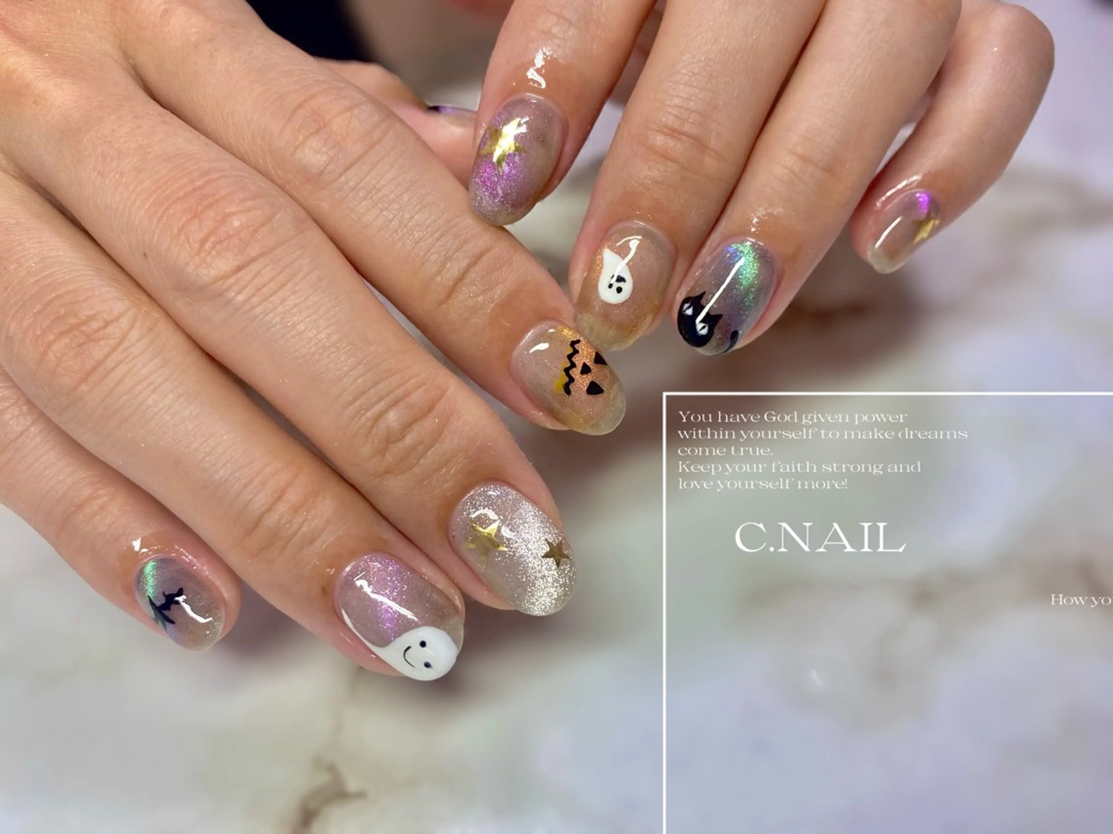ネイル ハロウィン C.Nail &Eye筑紫駅のネイルデザイン