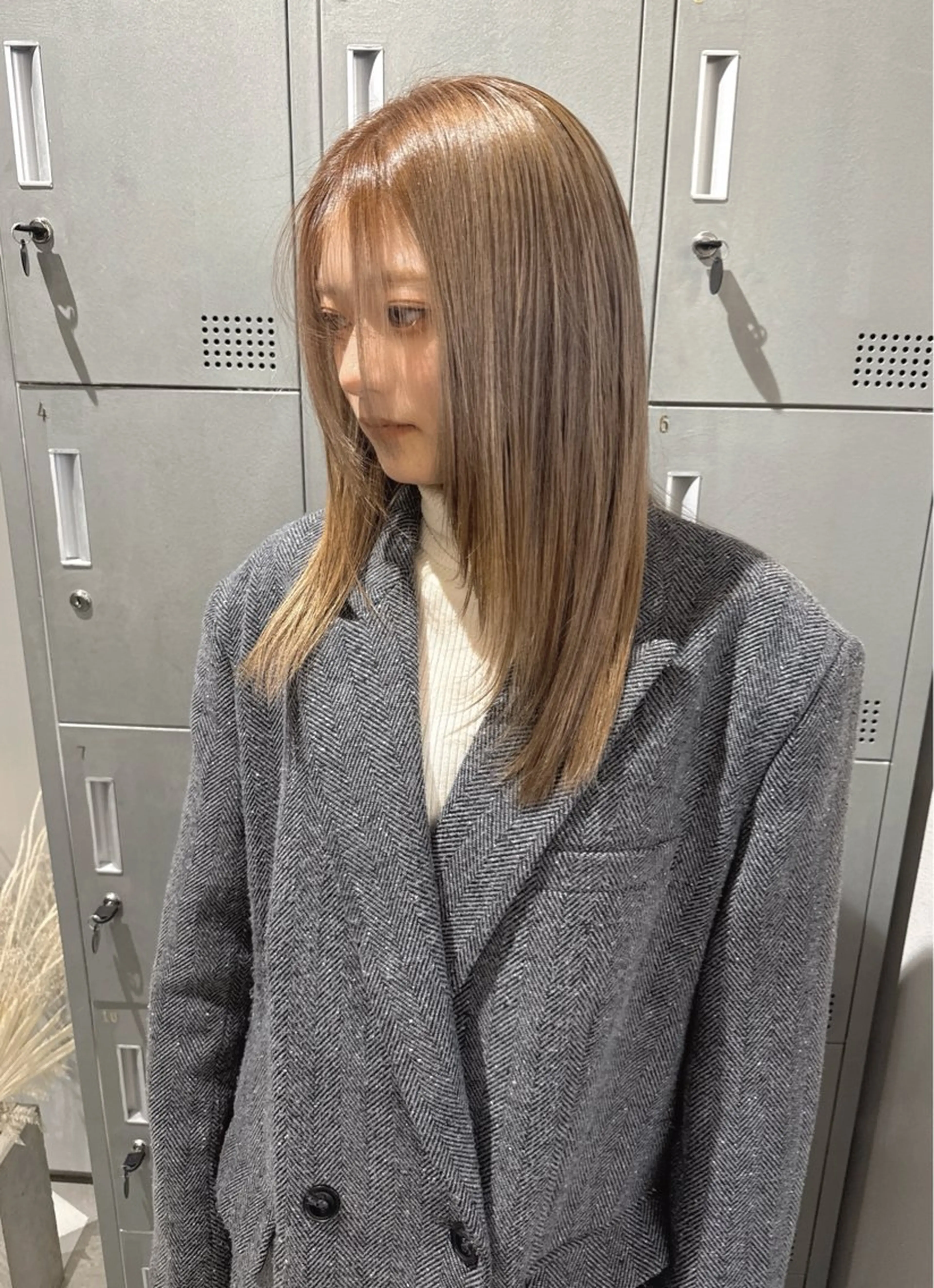 セミロング ヘアカラー 【天満1艶髪】潤艶/ 髪質改善🌹釣本竜哉のヘアスタイル