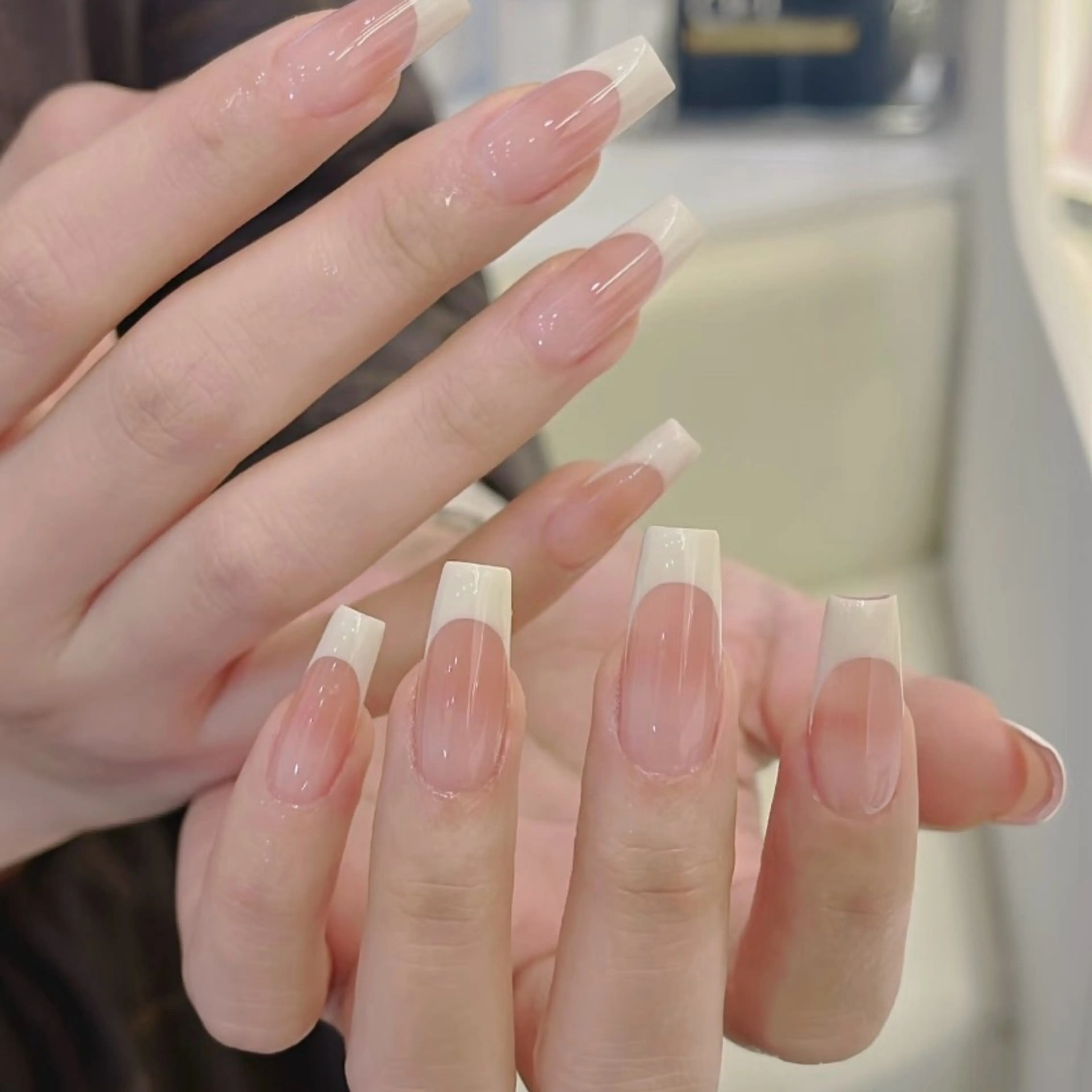 オフ無❤️フレンチネイル(クリアベース)❤️の写真