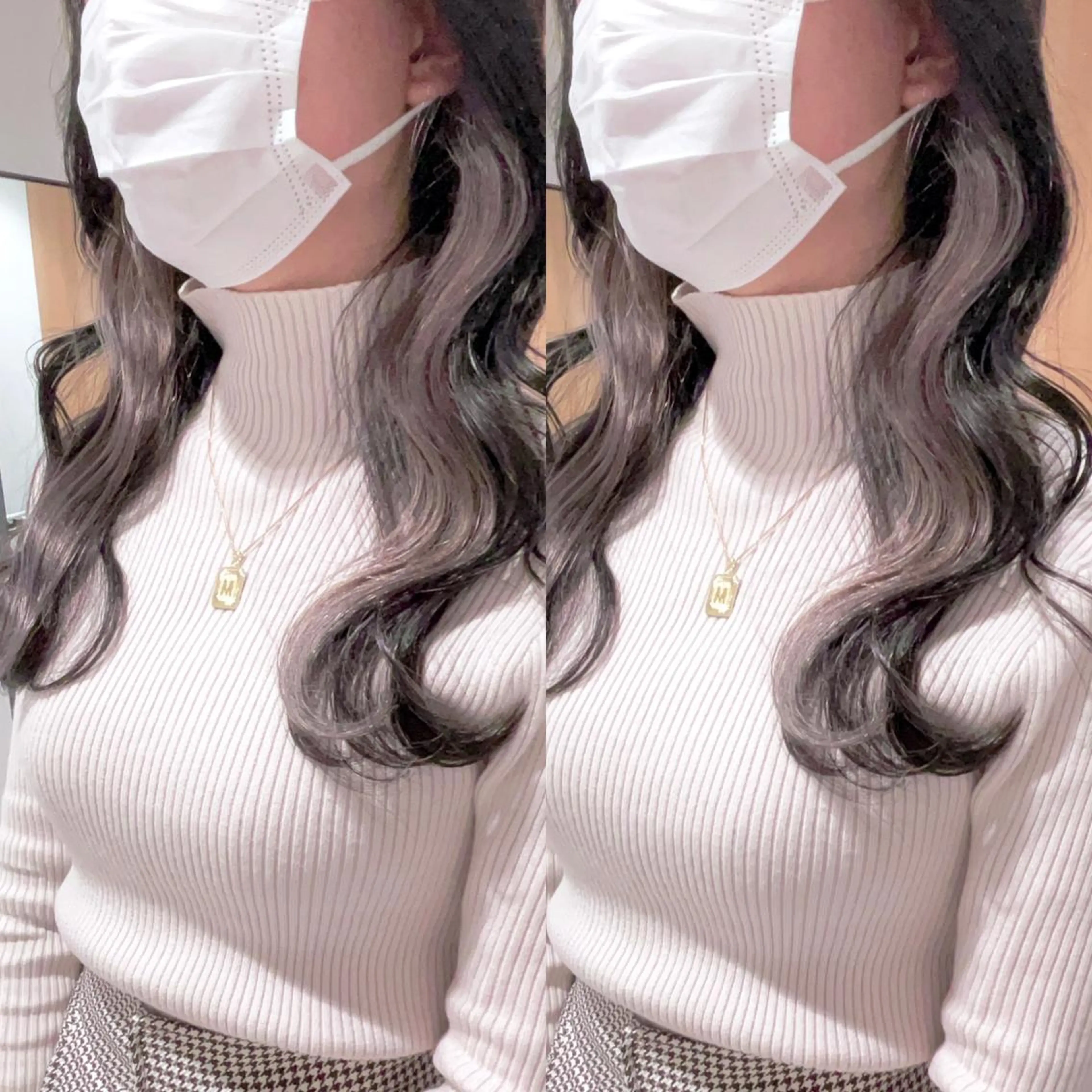 カラー イヤリングカラー ヘアカラー トリートメント 渋谷:インナーカラー ／🍒エリカ🍒のヘアスタイル