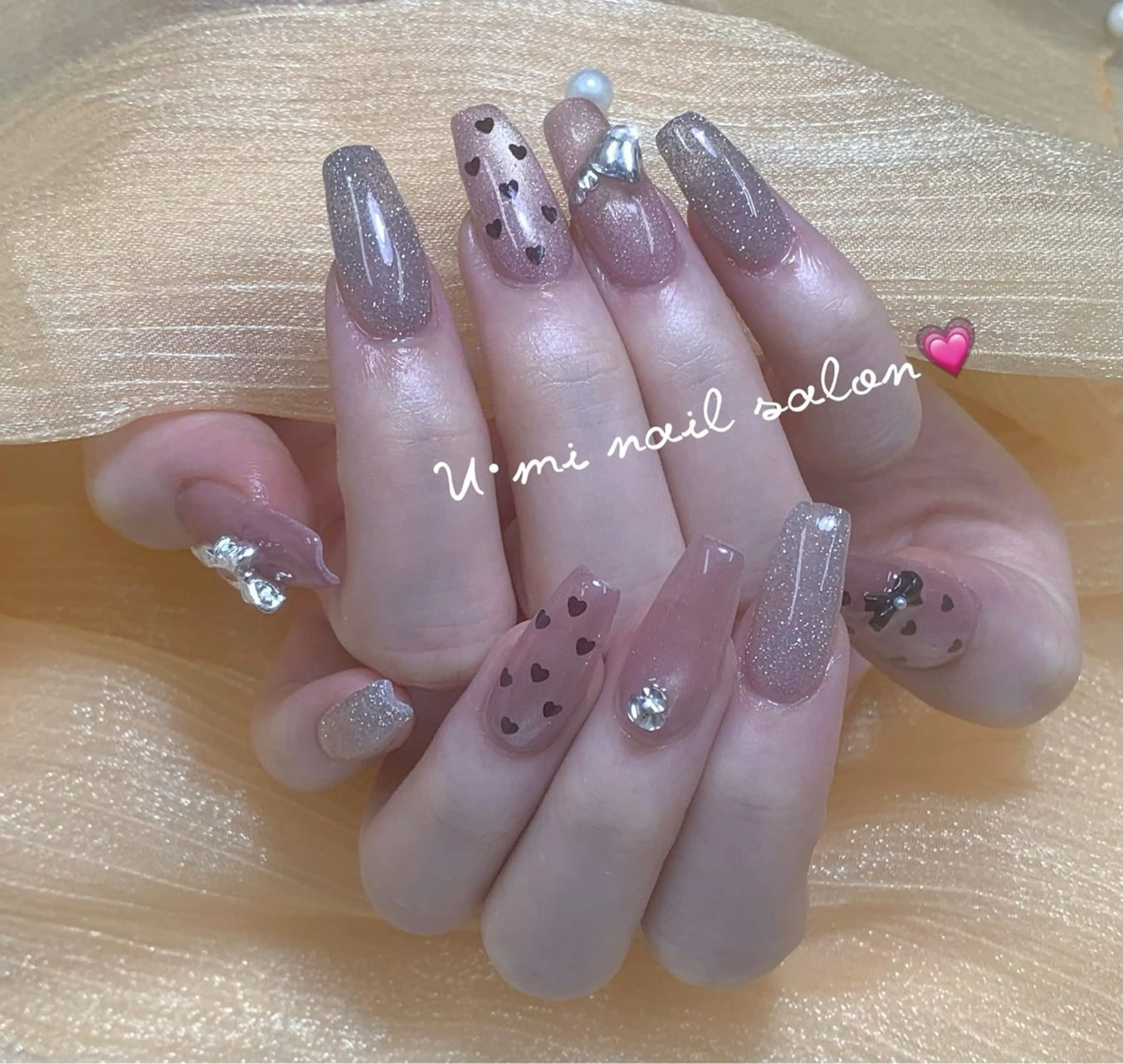 ネイル 持ち込み ハンドネイル Ｕ·Mi nail salon所属・u・mi  上野御徒町パラジェルのネイルデザイン