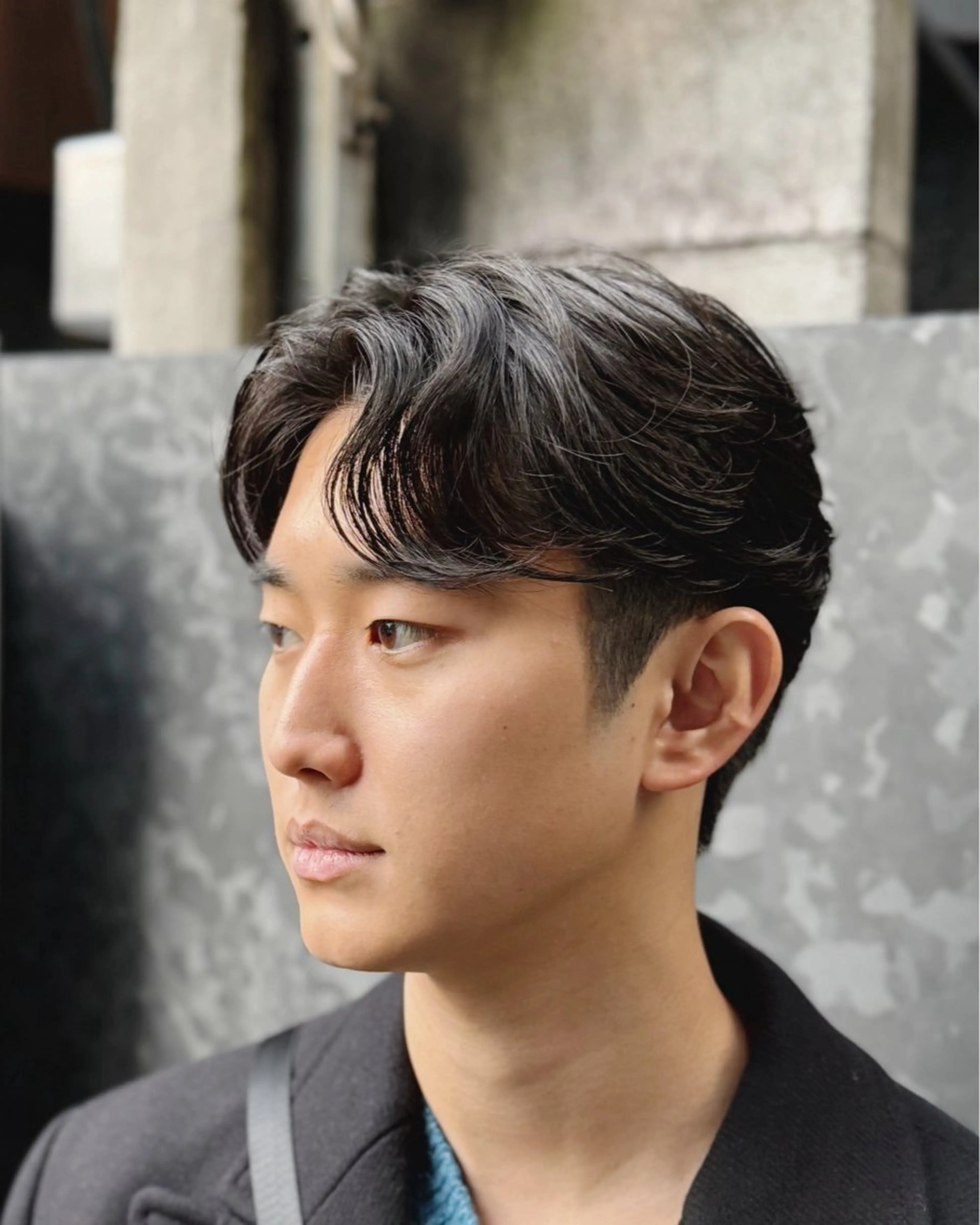 パーマ メンズ 梅田/メンズパーマ /短髪/田中崇奨のヘアスタイル