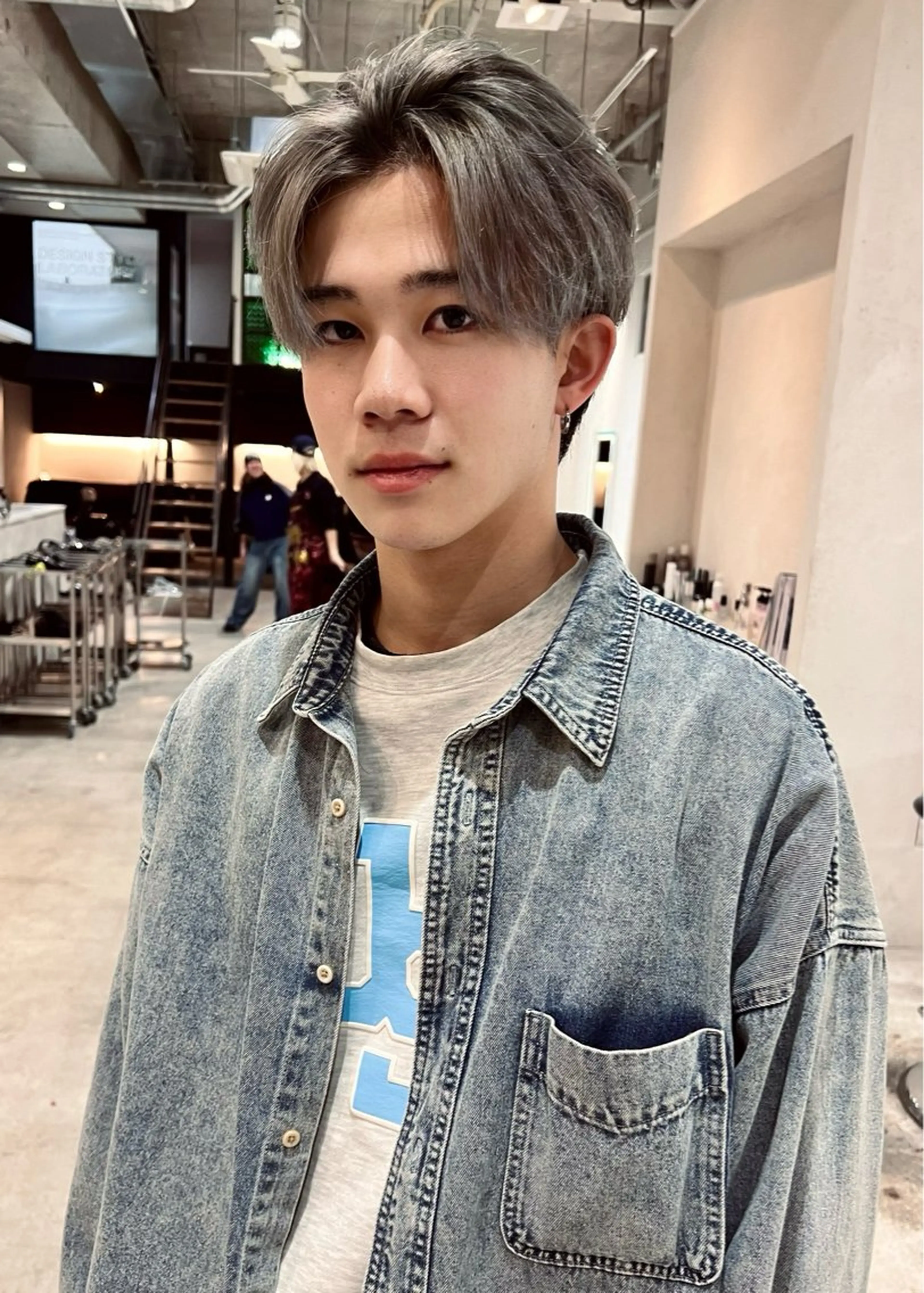 ショート カラー メンズ ヘアカラー DEAN所属・KEIGO/パーマ ハイトーン/DEANのヘアスタイル