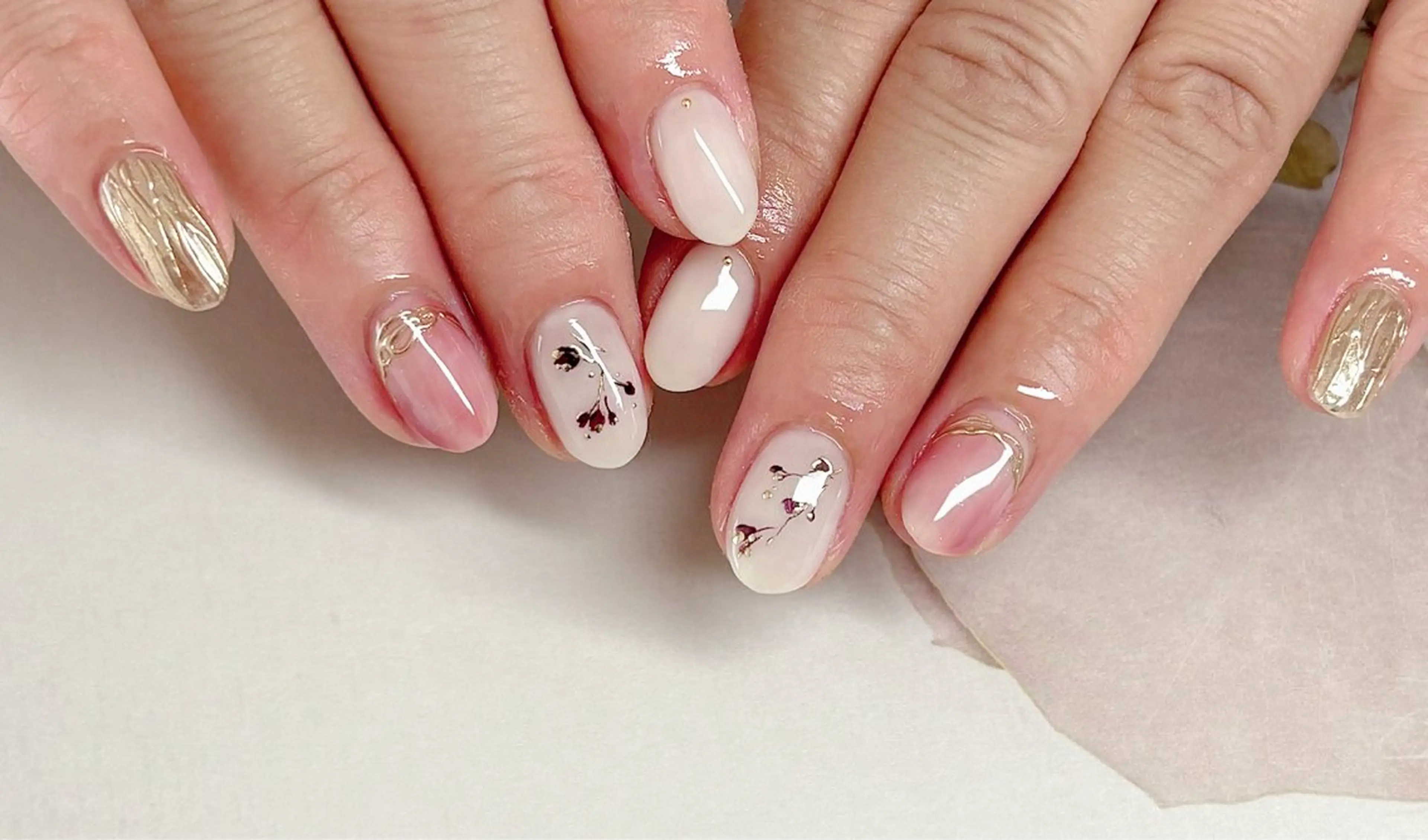 ネイル ハンドネイル 市川駅 ✿中津のネイルデザイン