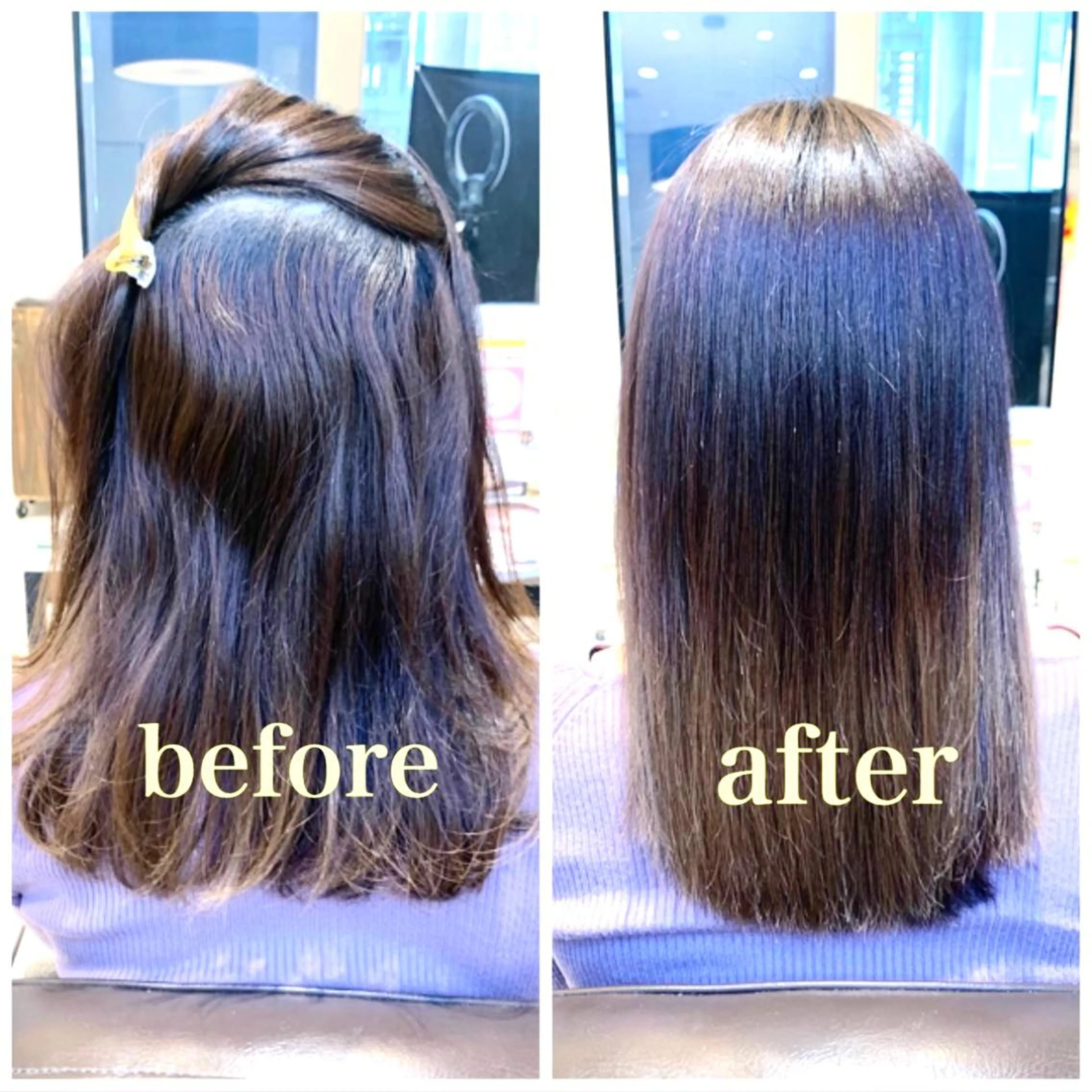 ミディアム カラー パーマ メンズ キッズ くせ毛 髪質改善 縮毛矯正 トリートメント 酸熱トリートメント 酸熱トリートメント/ 髪質改善🌟玉井香奈のヘアスタイル