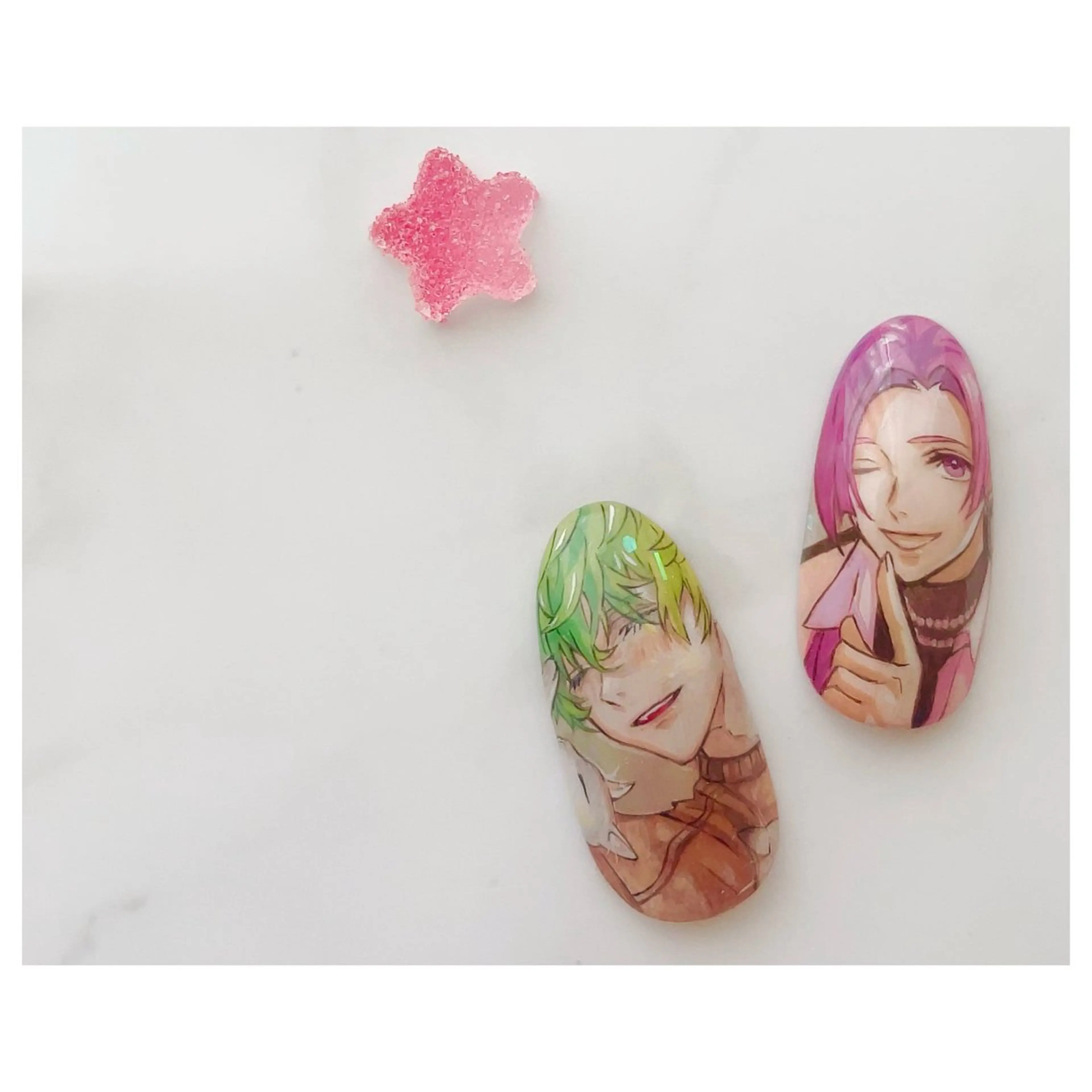 痛ネイル２本‎🤍シンプルコース(ワンカラーorグラデ)‎🤍オフなしの写真