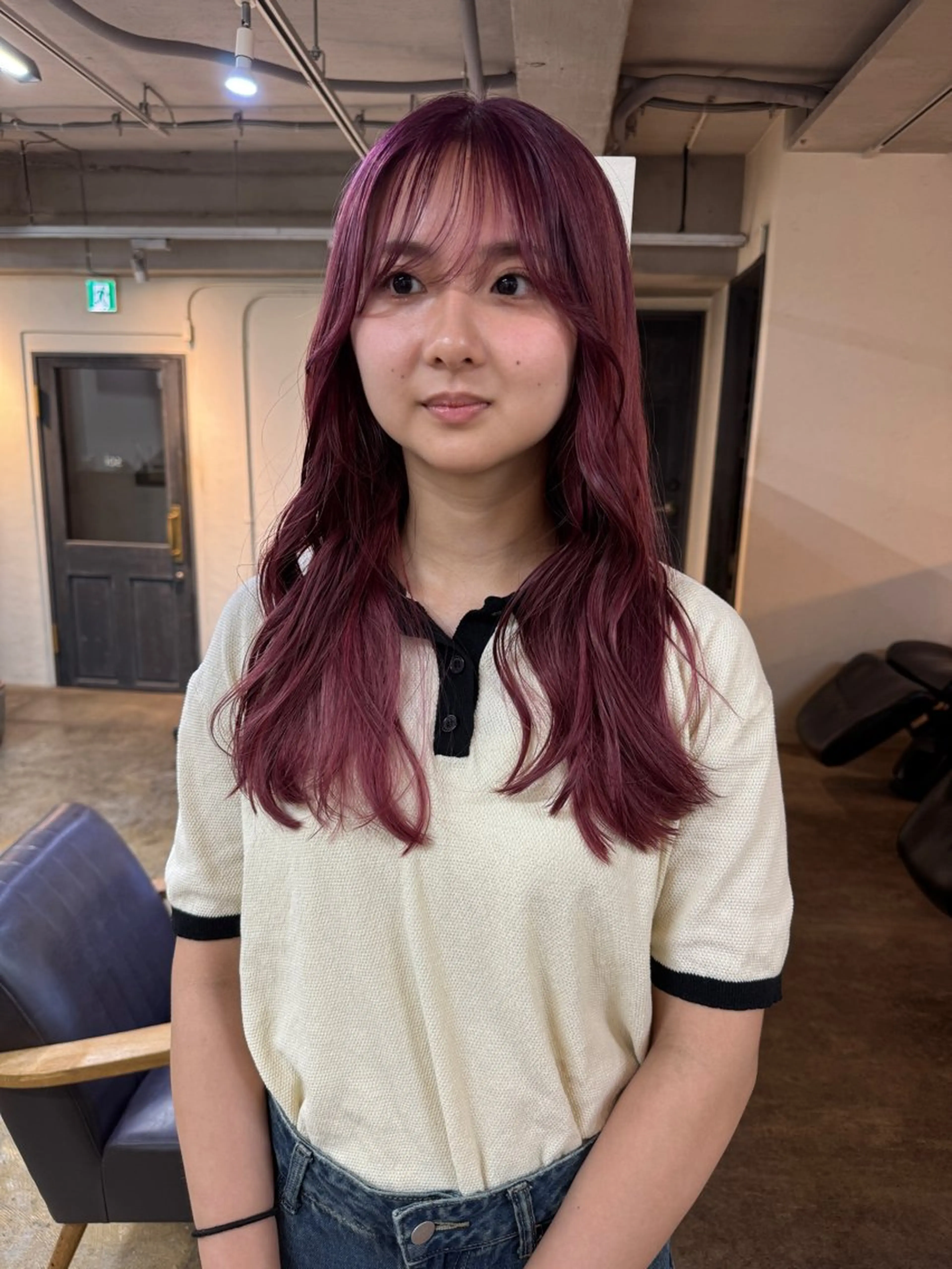 ロング 高松大輝/ハイトーン /カットモデルのヘアスタイル