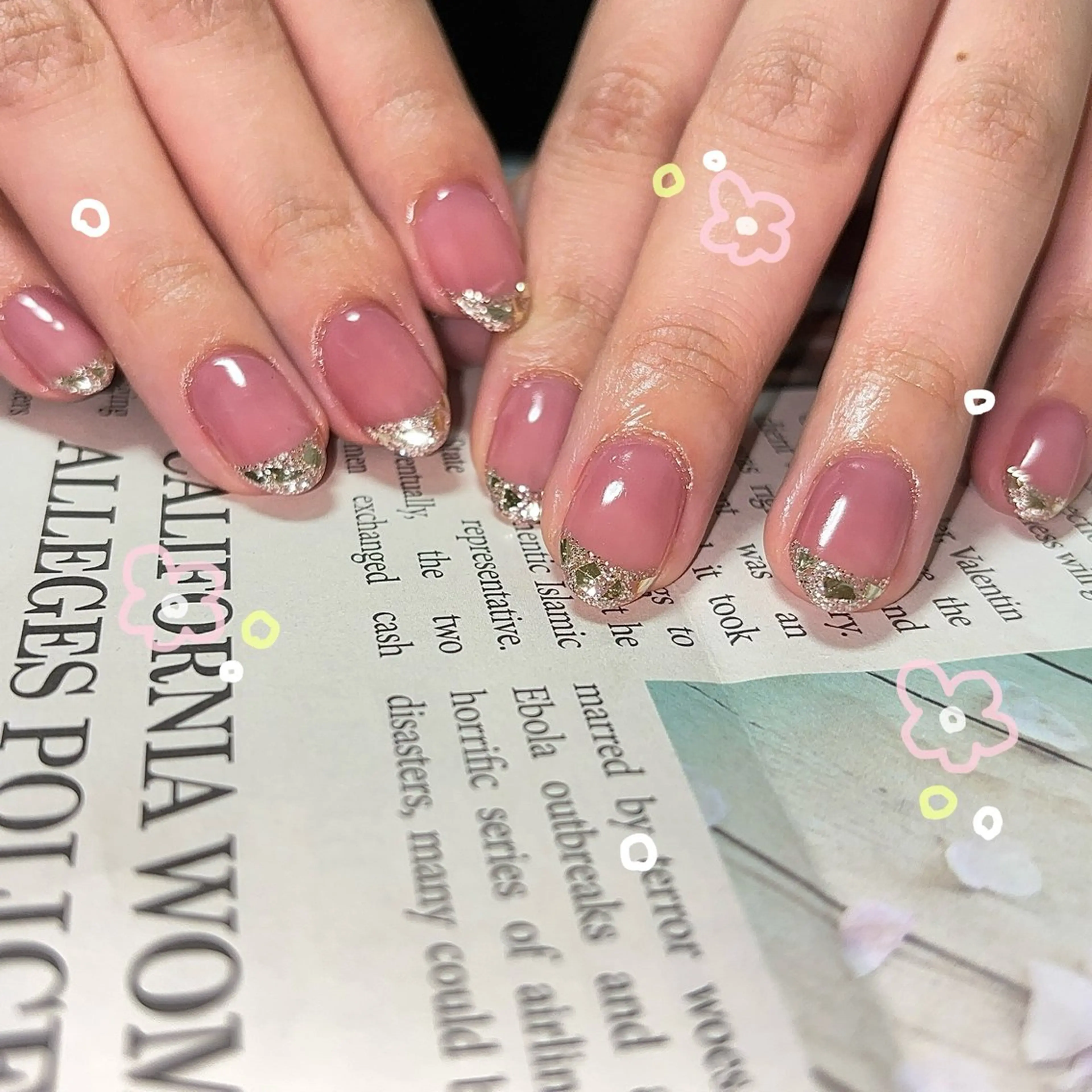 ネイル フレンチネイル ハンドネイル Nailsalon BLOOM🌷 山崎のネイルデザイン