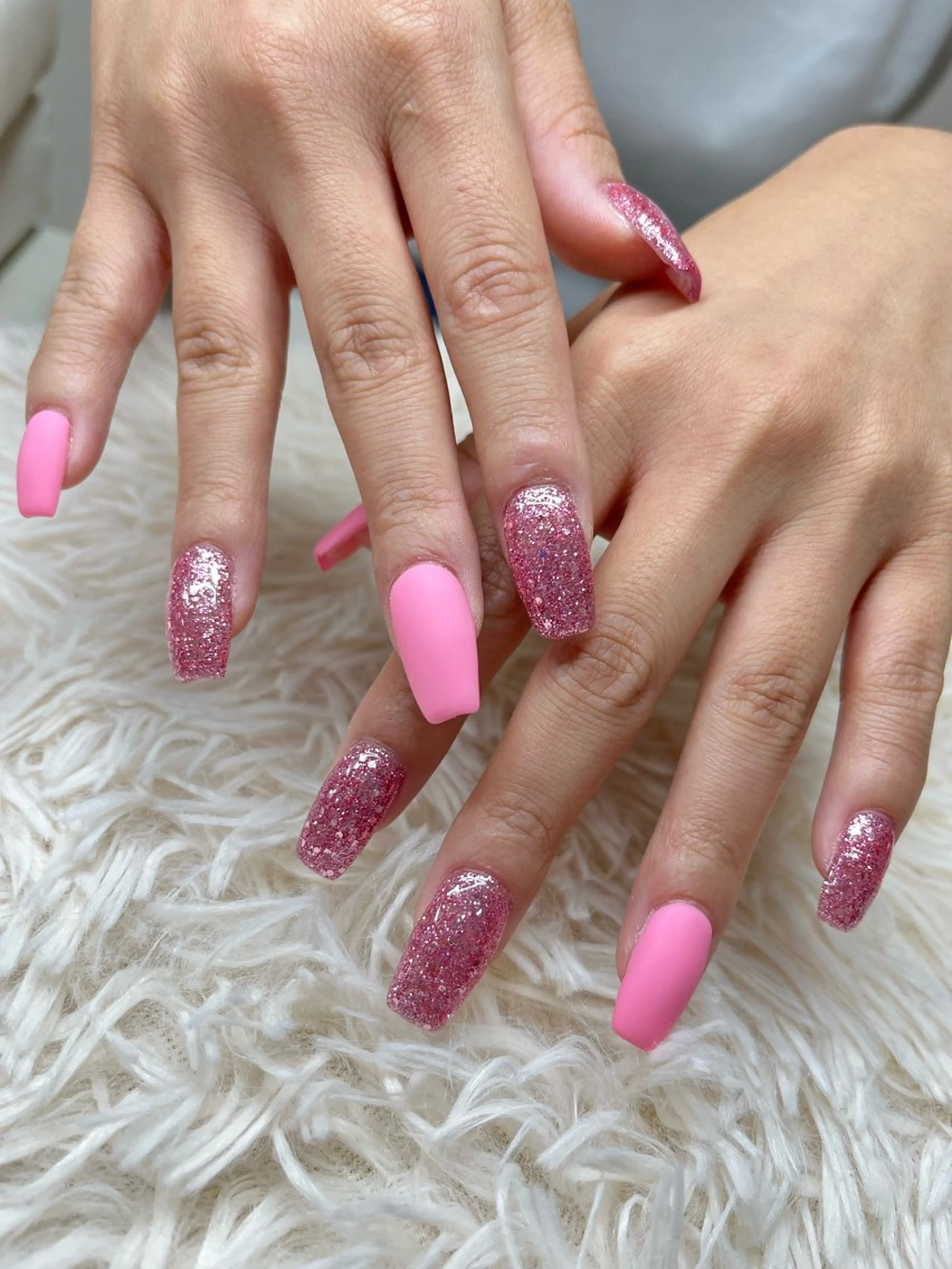 ネイル アートネイル キラキラネイル 韓国ネイル ラメ(グリッター) ロングネイル 🐕‍🦺Yappy 💗A-tanのネイルデザイン