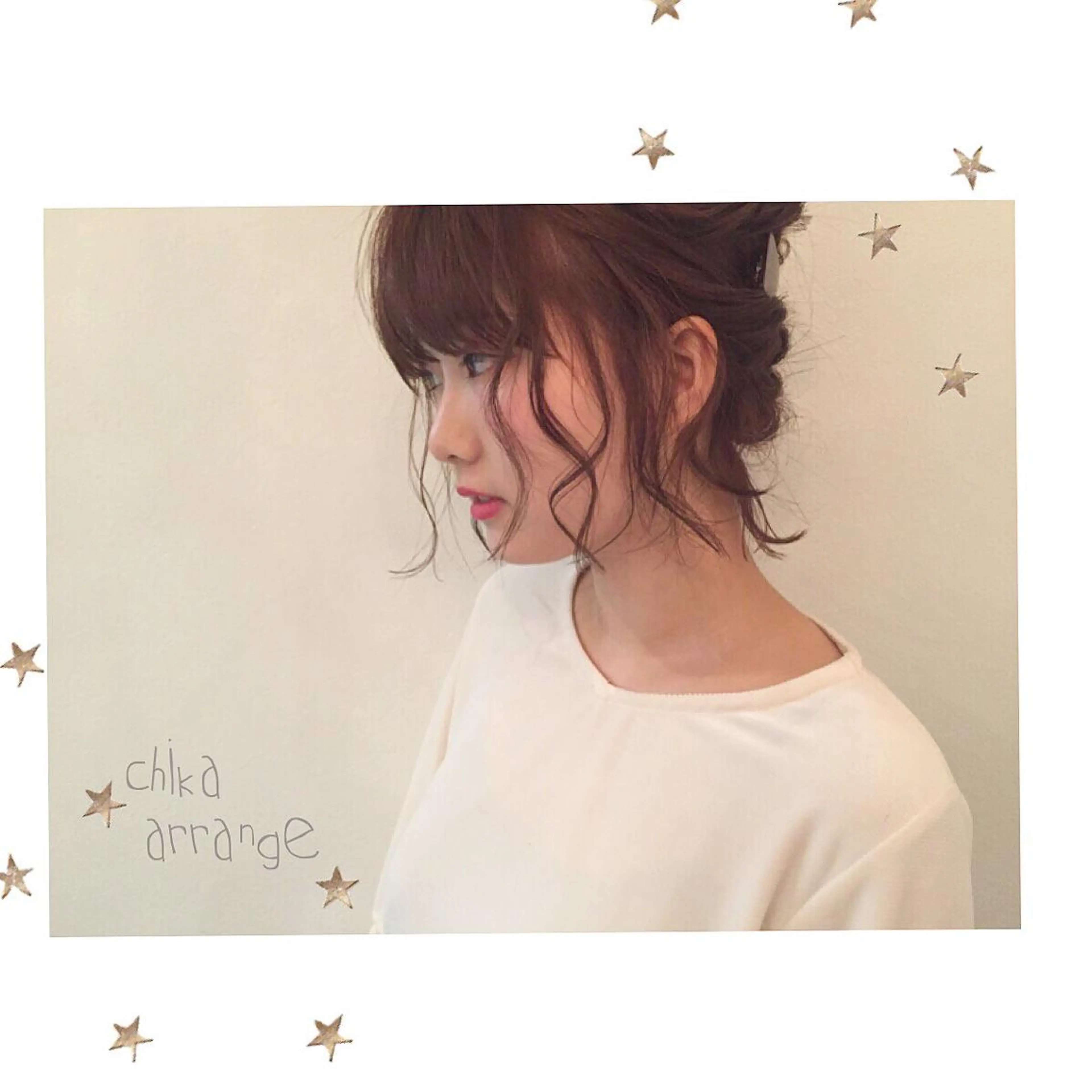 ミディアム ヘアアレンジ salon AKIRA所属・市川 千夏のヘアスタイル