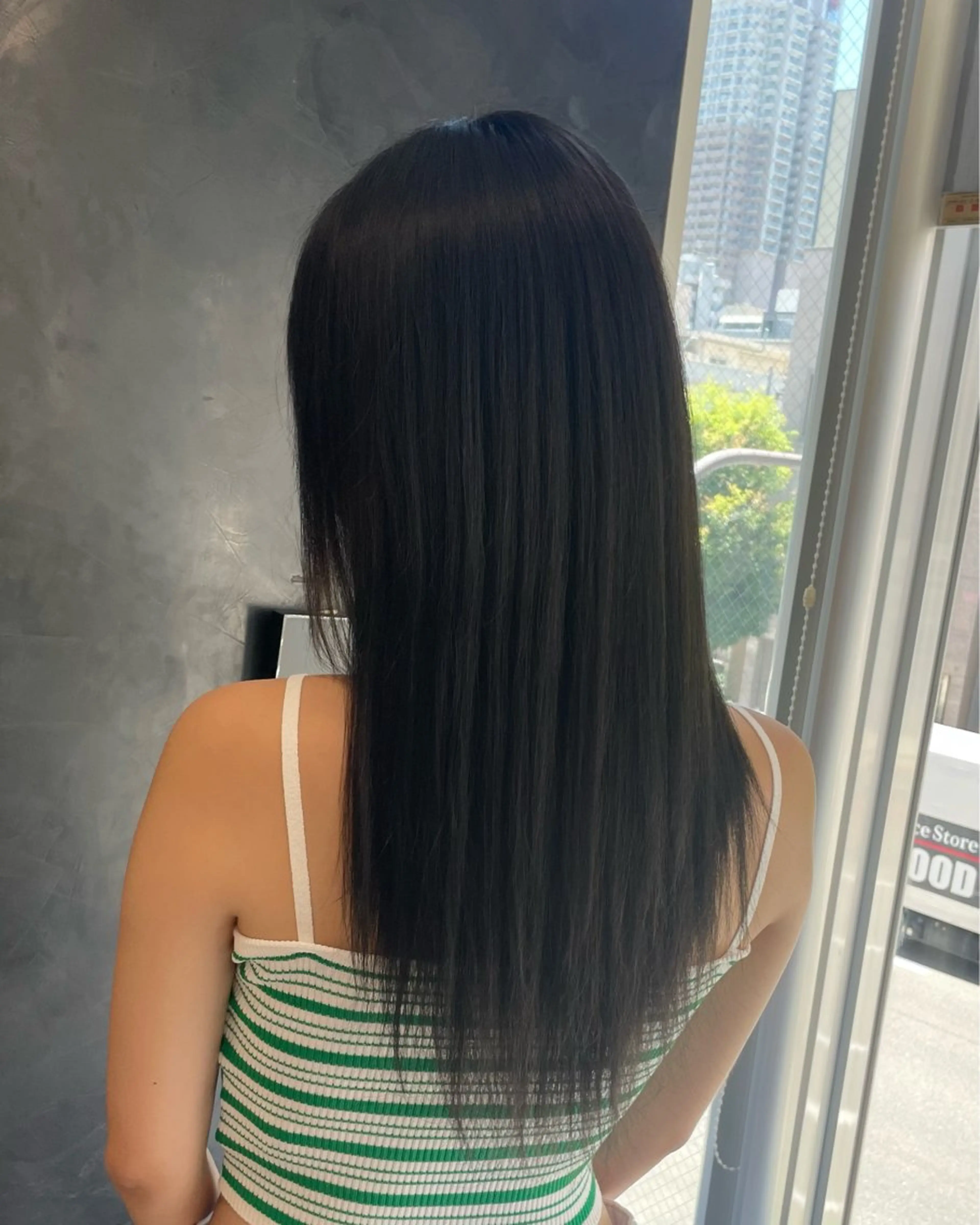 ロング カット ヘアカラー トリートメント 松本 かのんのヘアスタイル