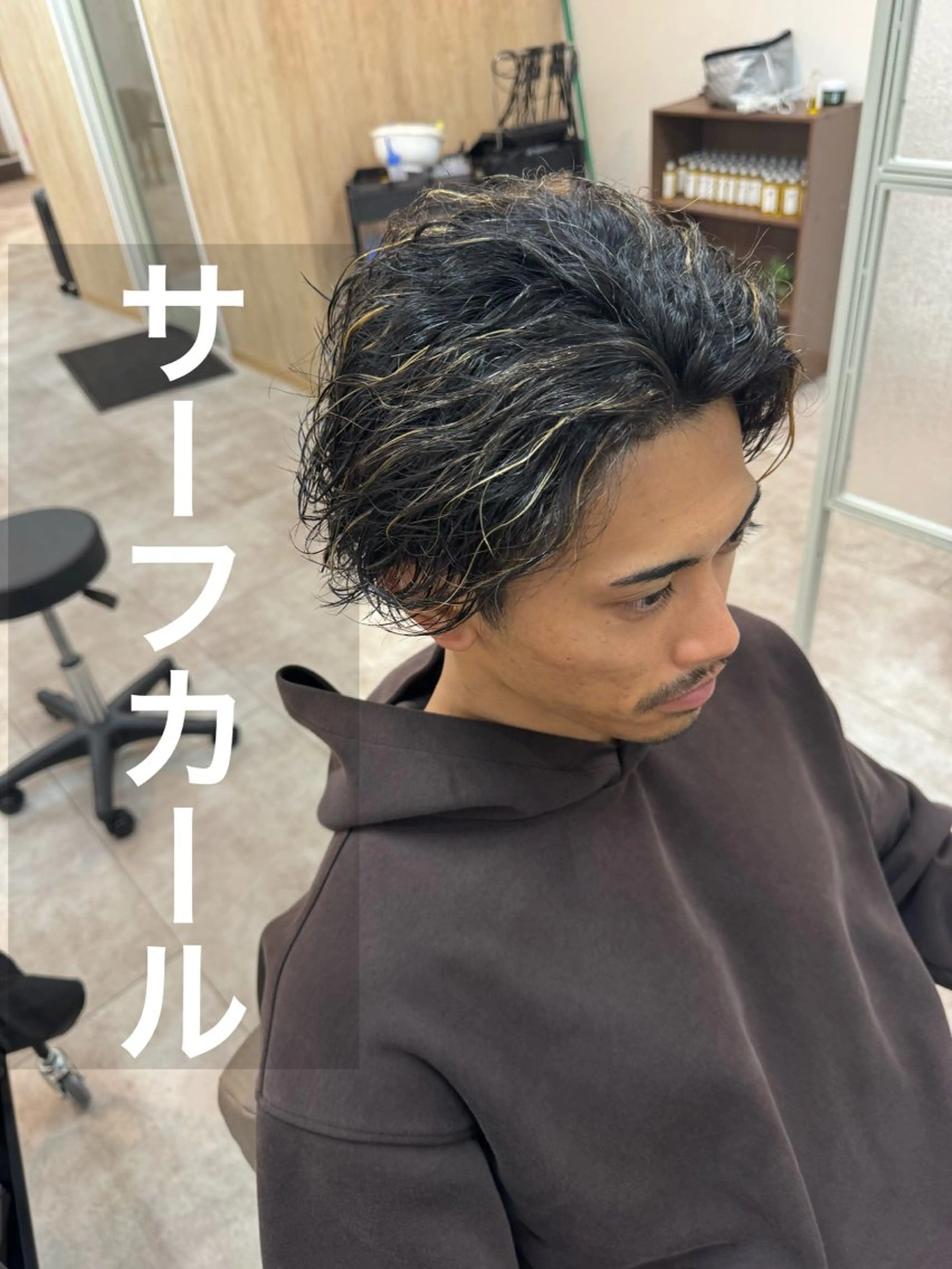 ミディアム 中島 稔/稲毛メンズパーマのヘアスタイル