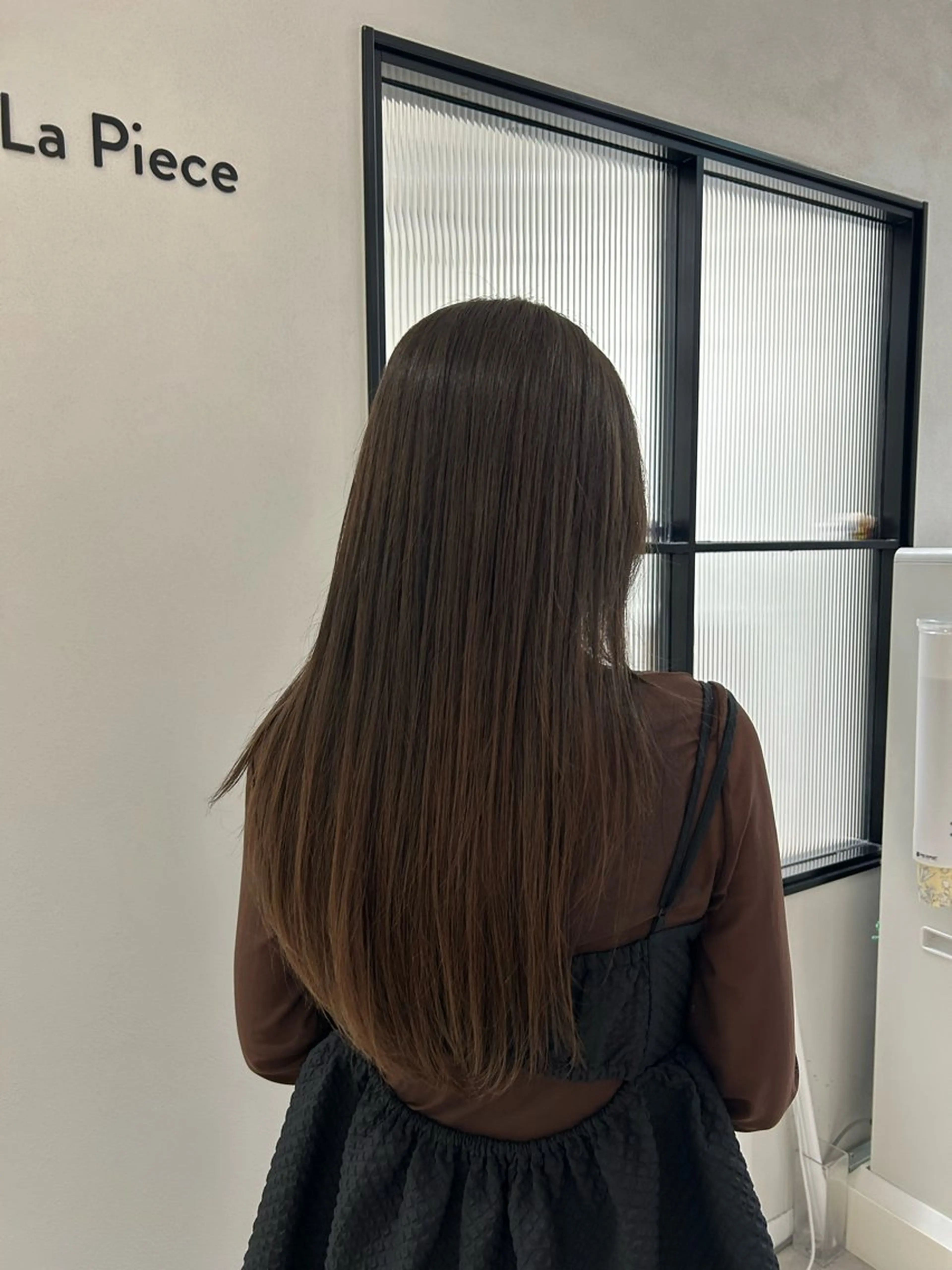 ロング カラー オリーブカラー Nanami🧸🤍 ワンカラーモデル募集のヘアスタイル