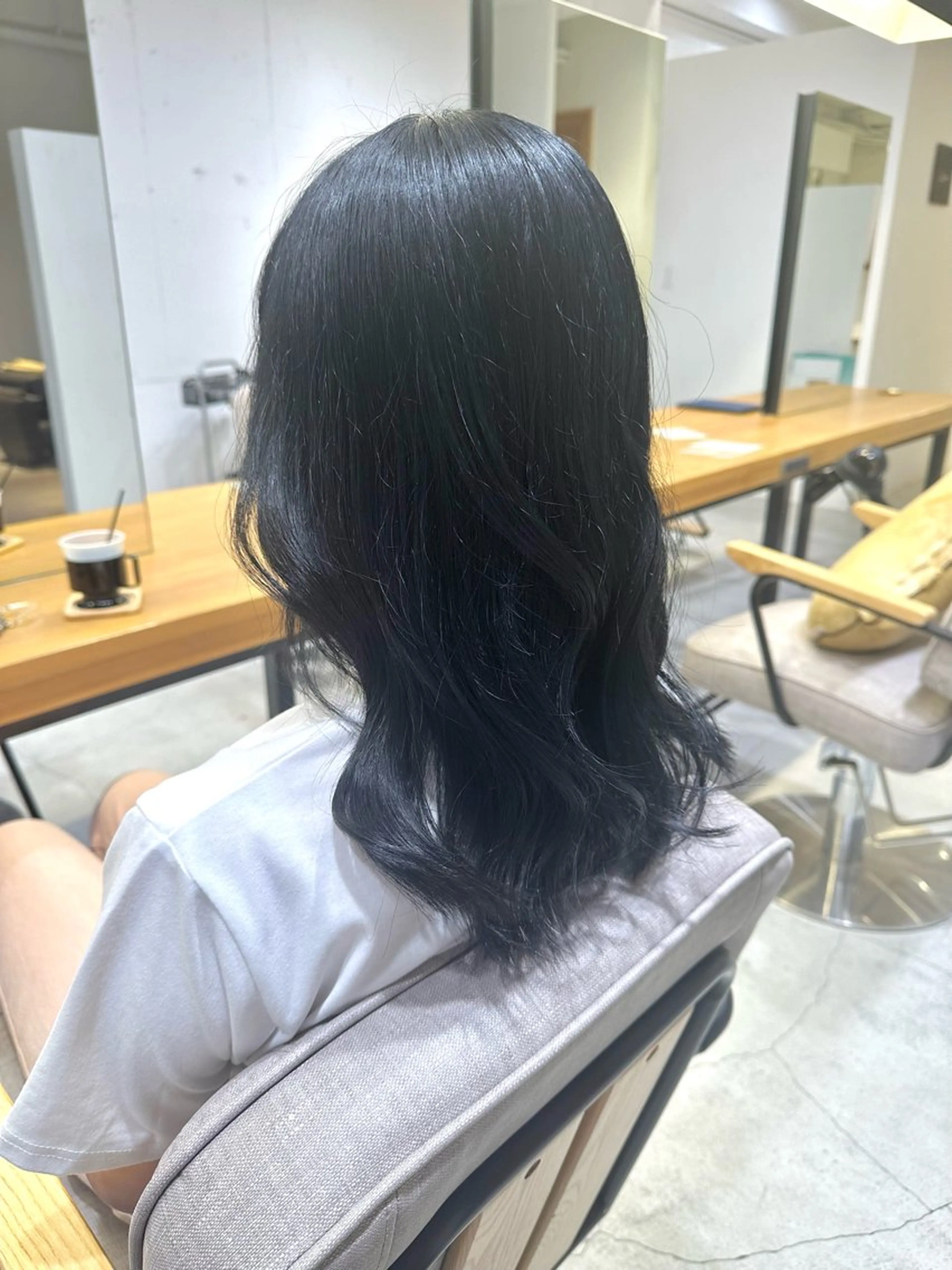 ミディアム カット ヘアカラー トリートメント 上野湧太 髪質改善/艶カラーのヘアスタイル