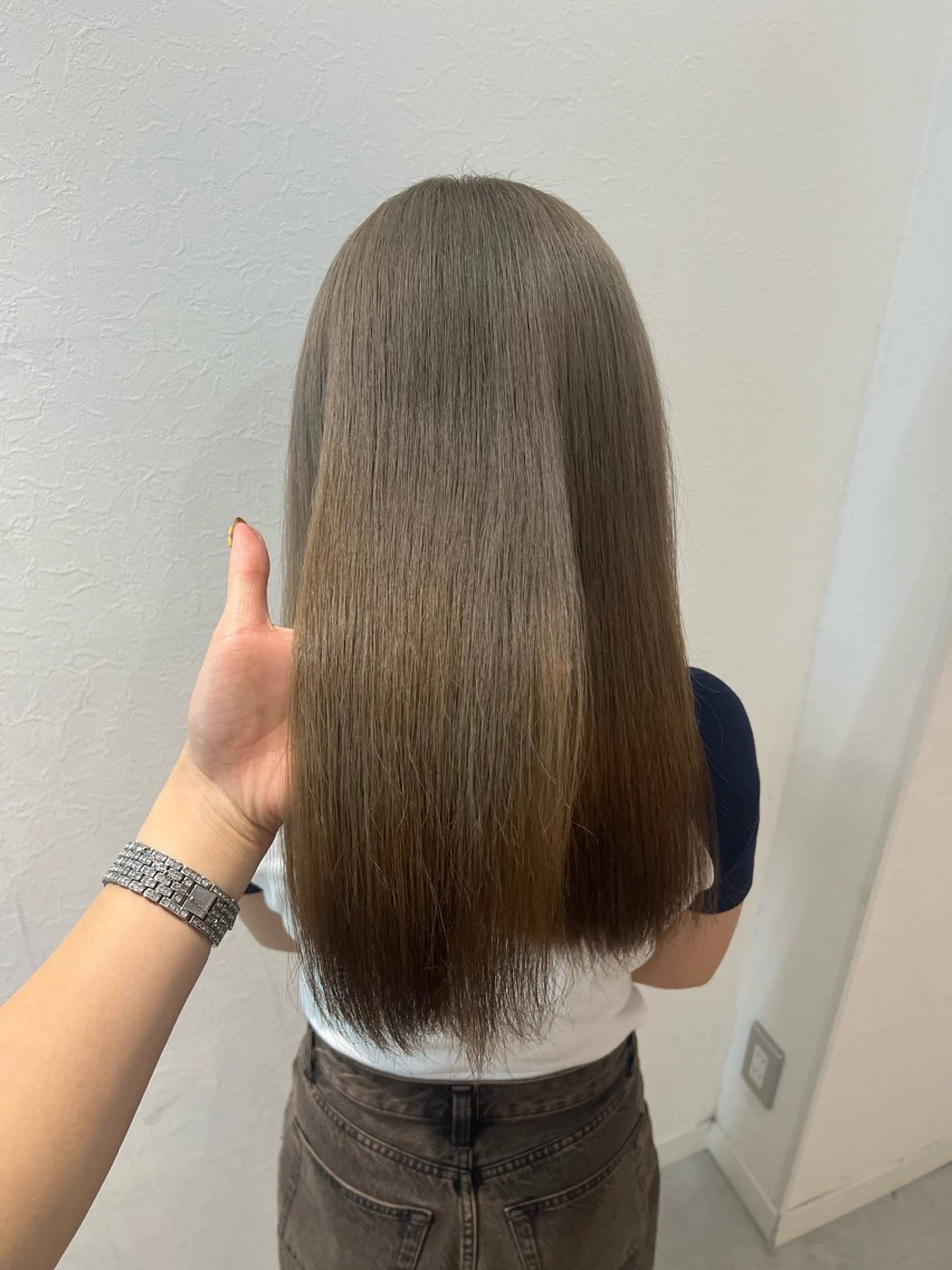 ロング カラー ヘアカラー 晶/艶髪カラー /トリートメントのヘアスタイル