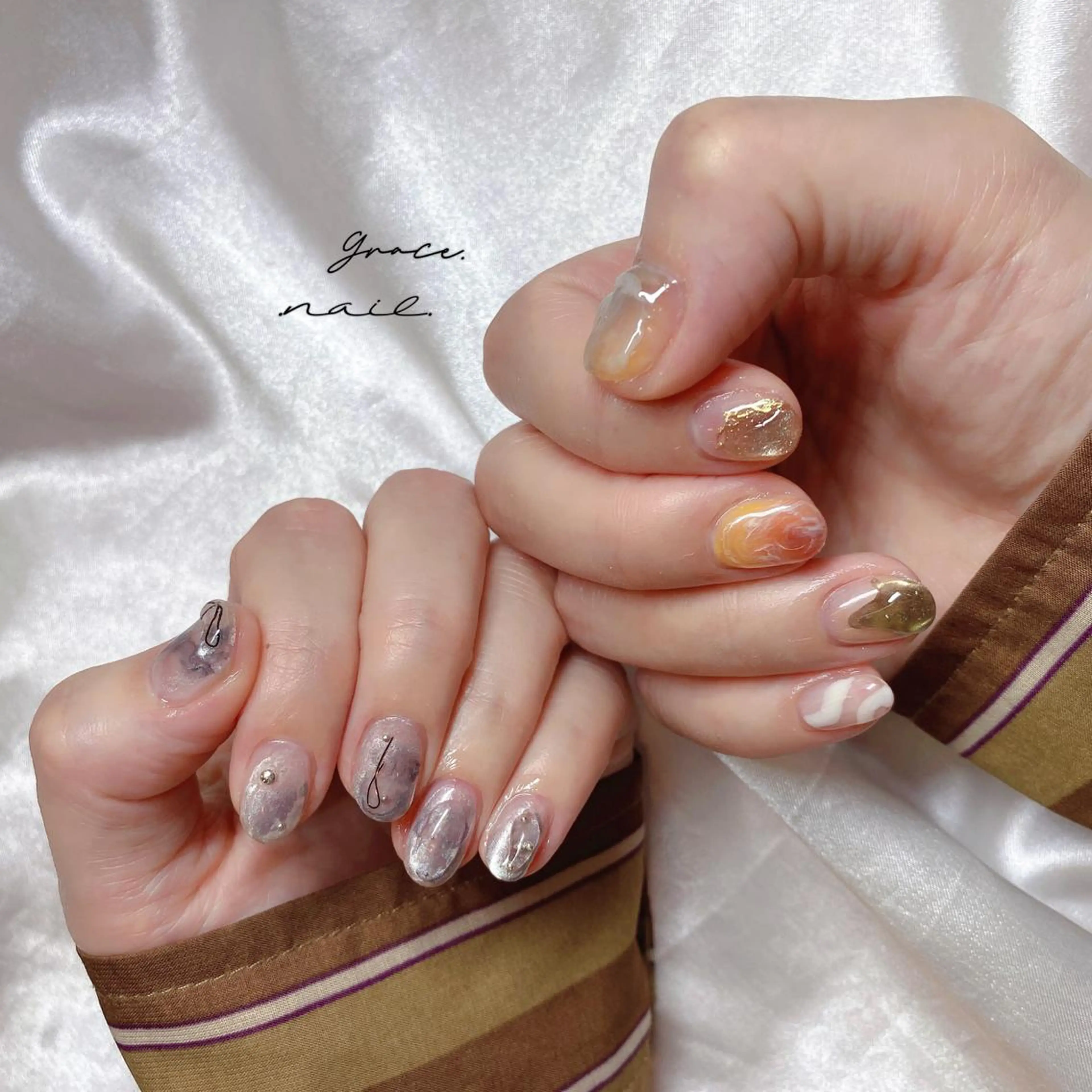 ネイル ハンドネイル ☆*｡Grace Nail｡*☆のネイルデザイン