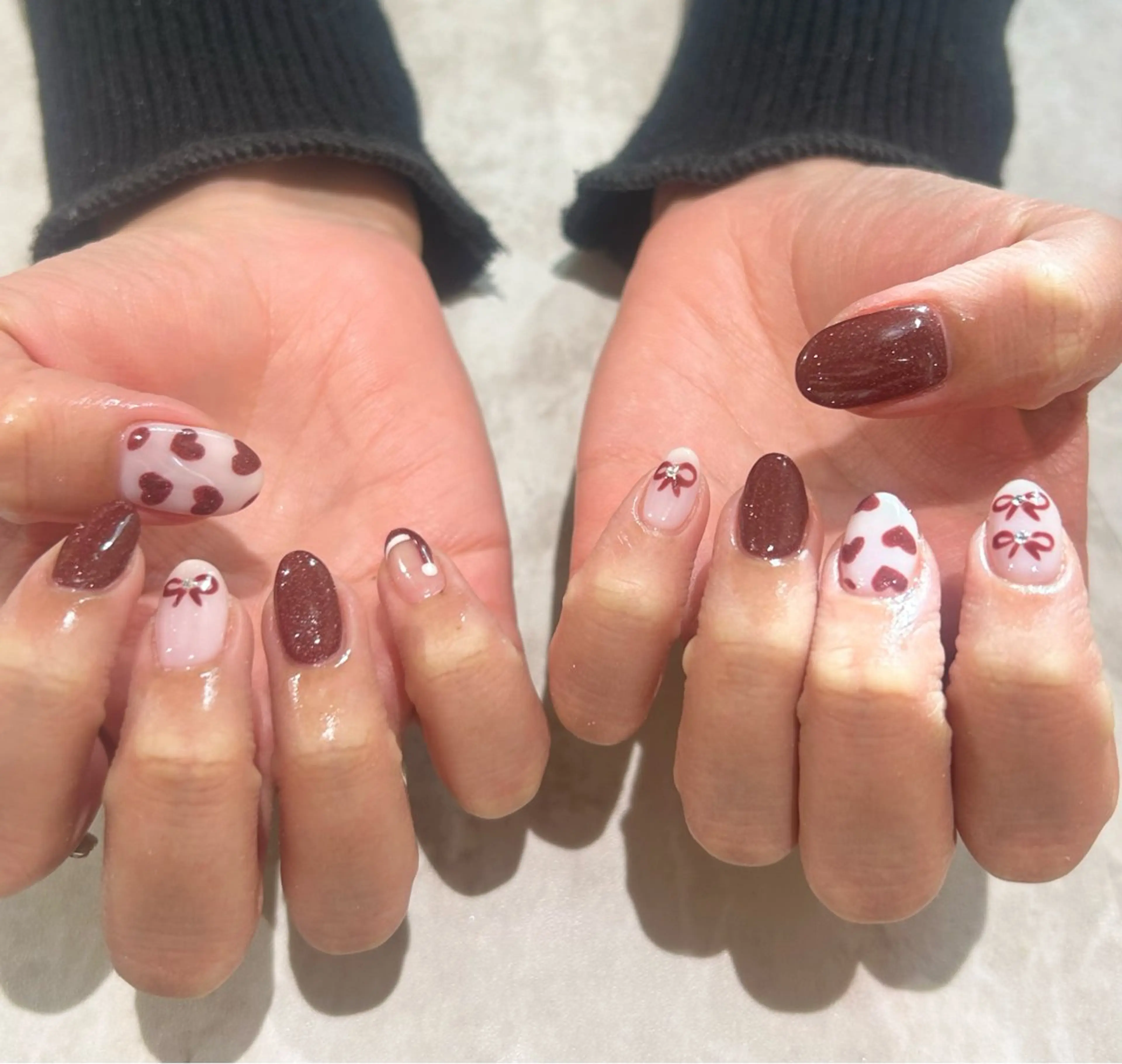 ネイル クリスマス ハンドネイル Nanami 🌛のネイルデザイン