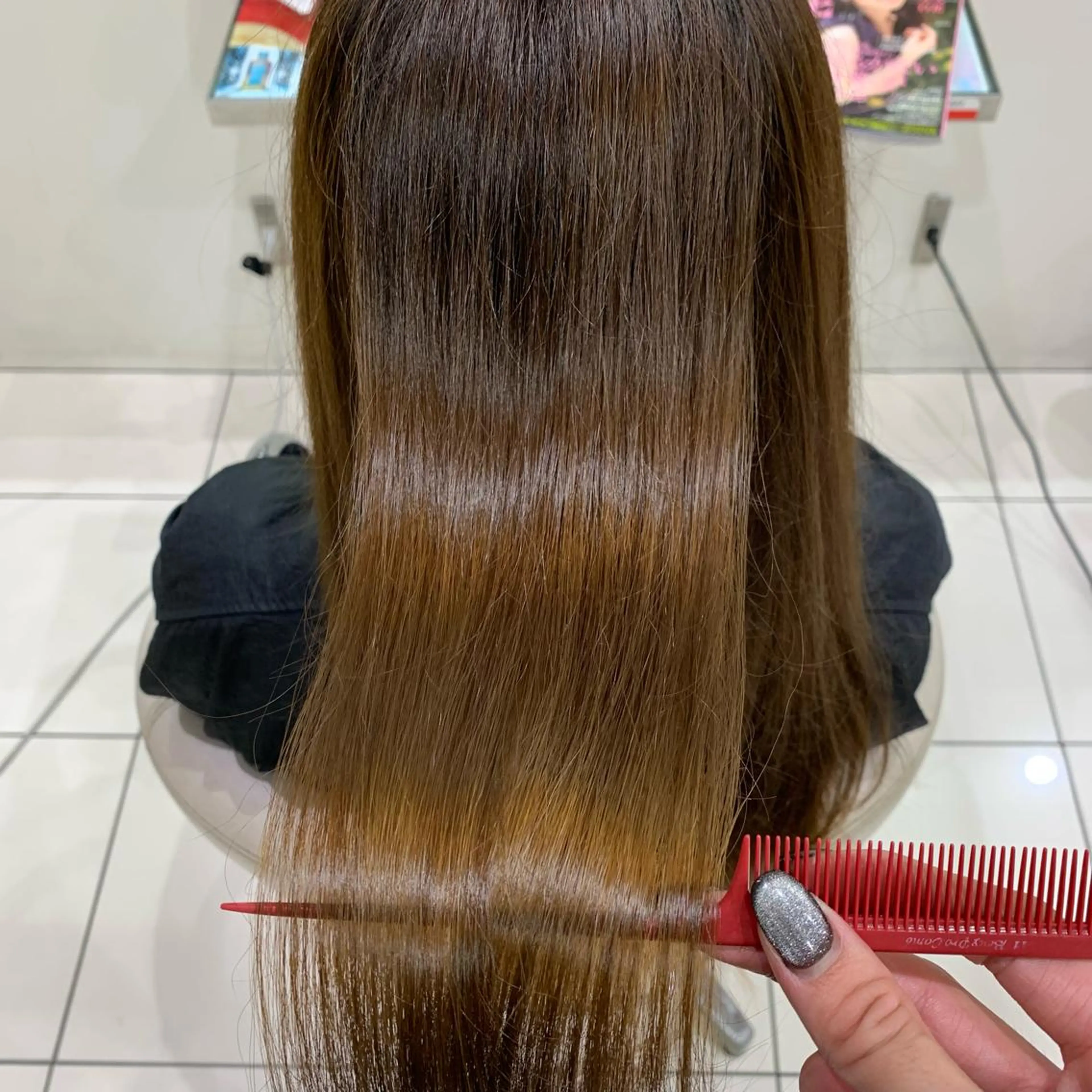 ロング カラー アディクシーカラー ベージュカラー 透明感カラー デザインカラー グレージュ ヘッドスパ/栄 /久屋大通/岡戸のヘアスタイル