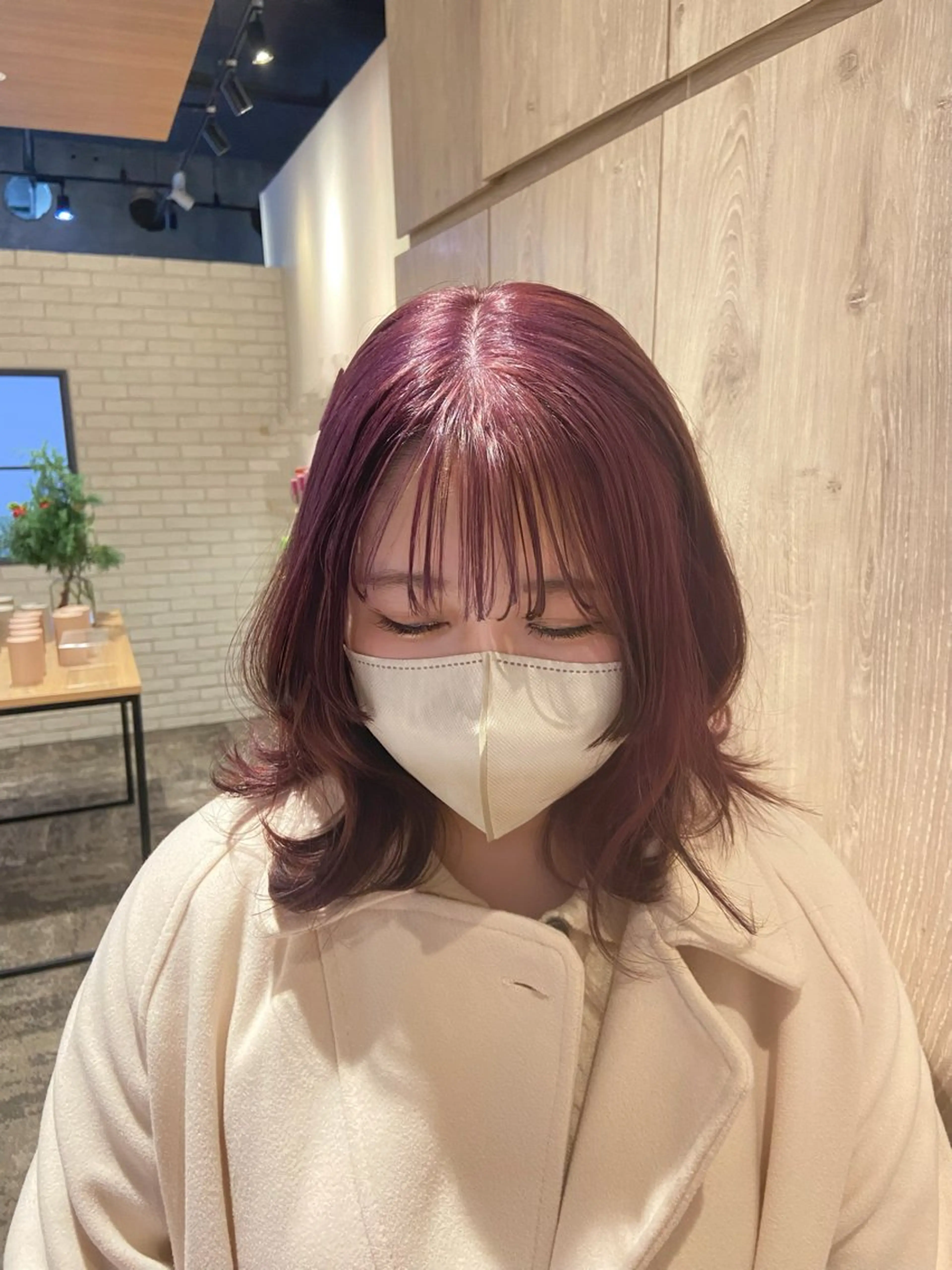 ミディアム カラー サオリ仙台🩰儚カラ ー/透明感カラーのヘアスタイル