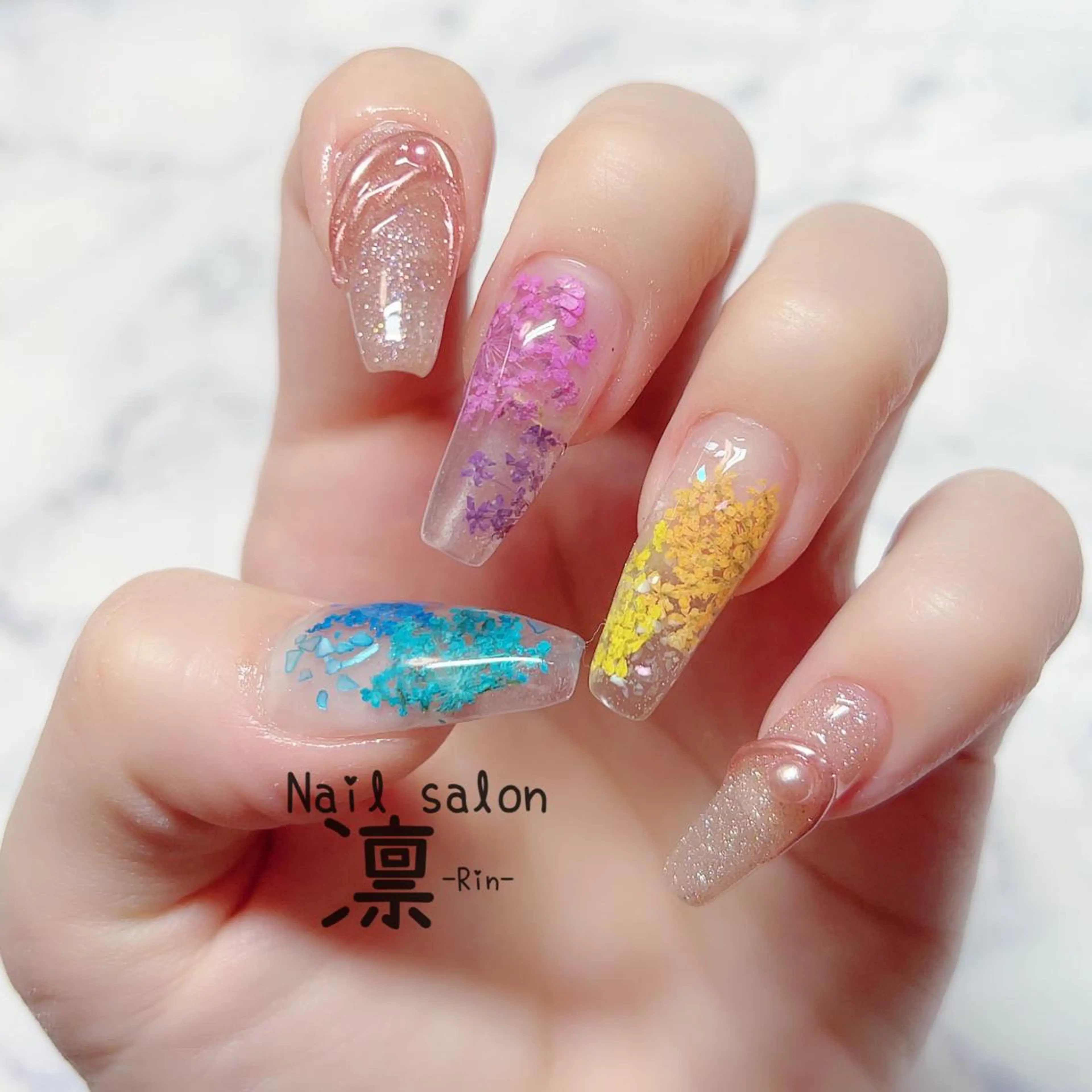 ネイル スカルプネイル private salon凛のネイルデザイン