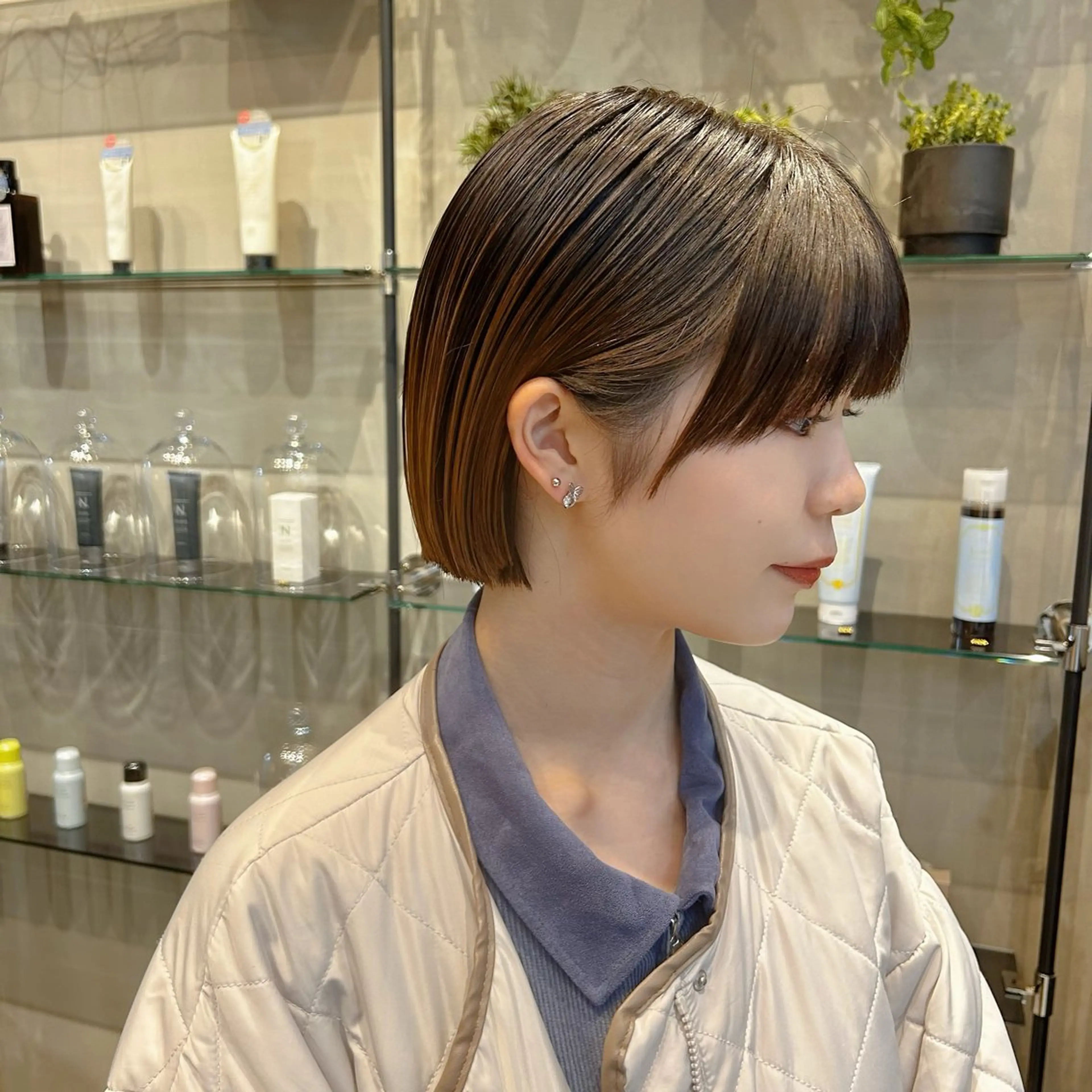 ショート 髪質改善 ANFINI所属・ボブ・レイヤー 田中 励也のヘアスタイル